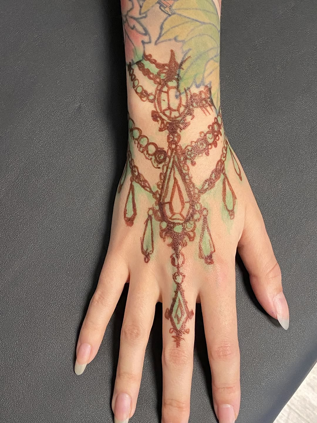 Tattoo by @black_casket — ornamental, fine_line