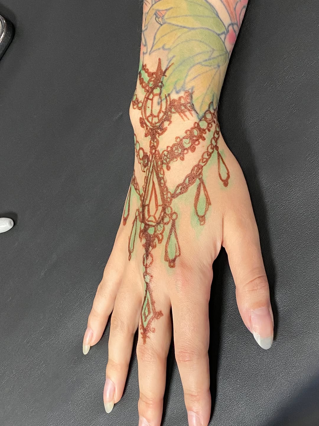 Tattoo by @black_casket — ornamental, fine_line