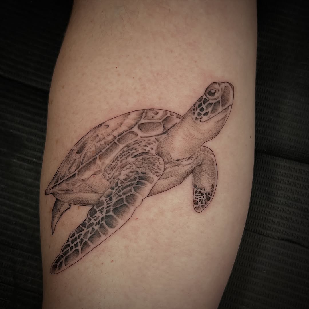 Tattoo by @southpaw.stipple — realism, black_and_grey