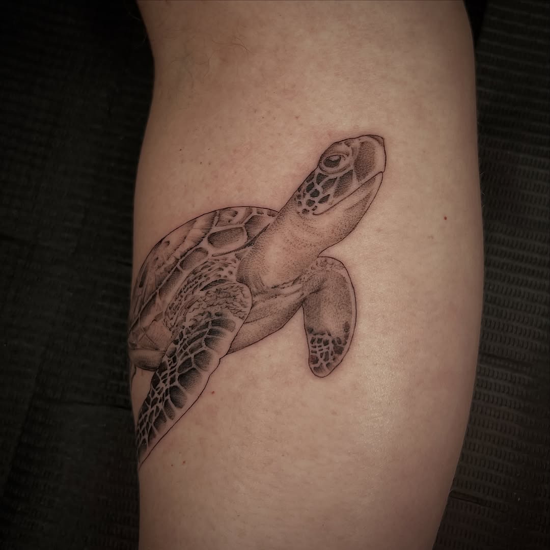 Tattoo by @southpaw.stipple — realism, black_and_grey