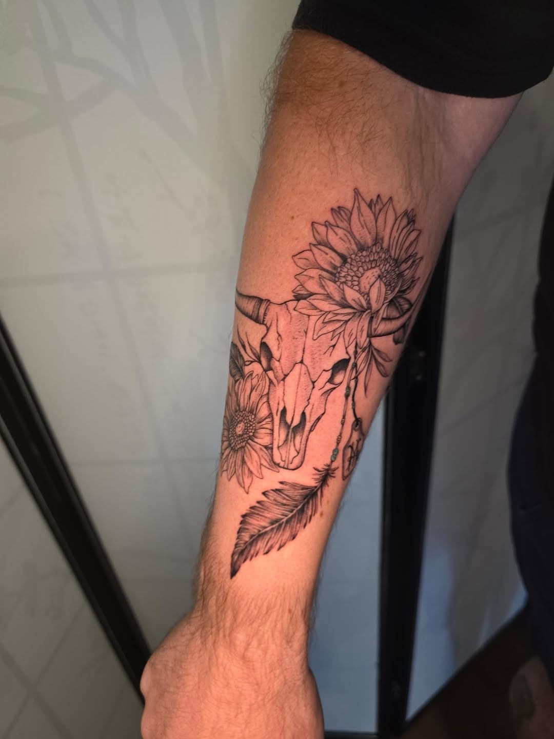 Tattoo by @shades_of_maggie — fine_line, black_and_grey