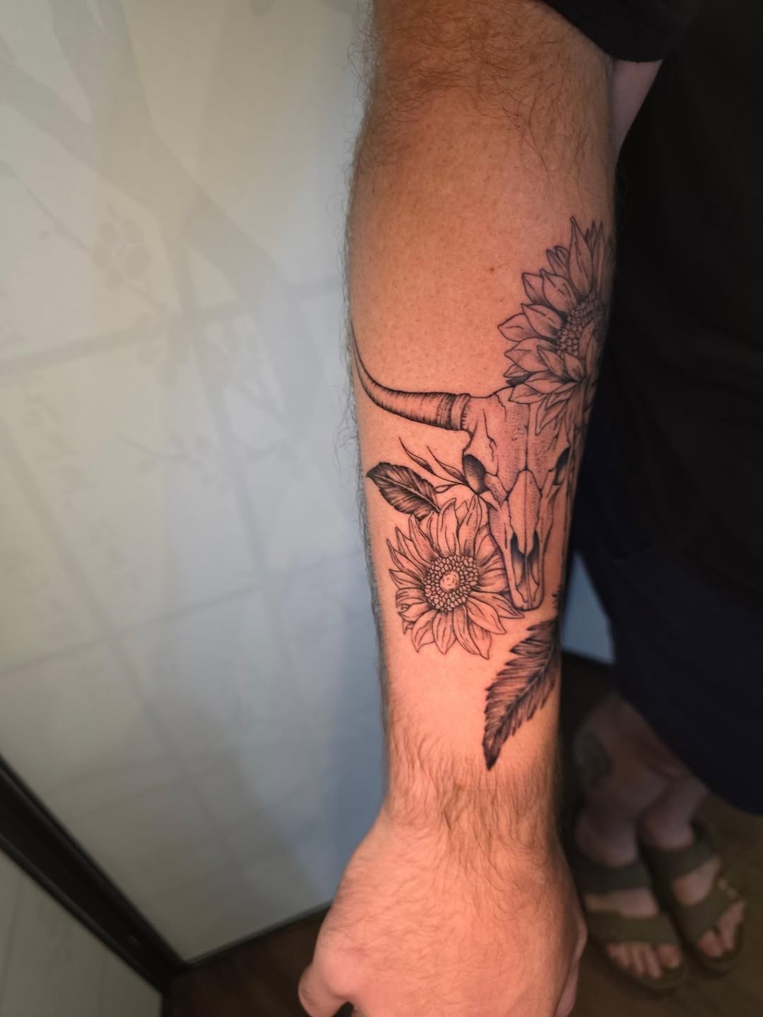 Tattoo by @shades_of_maggie — fine_line, black_and_grey