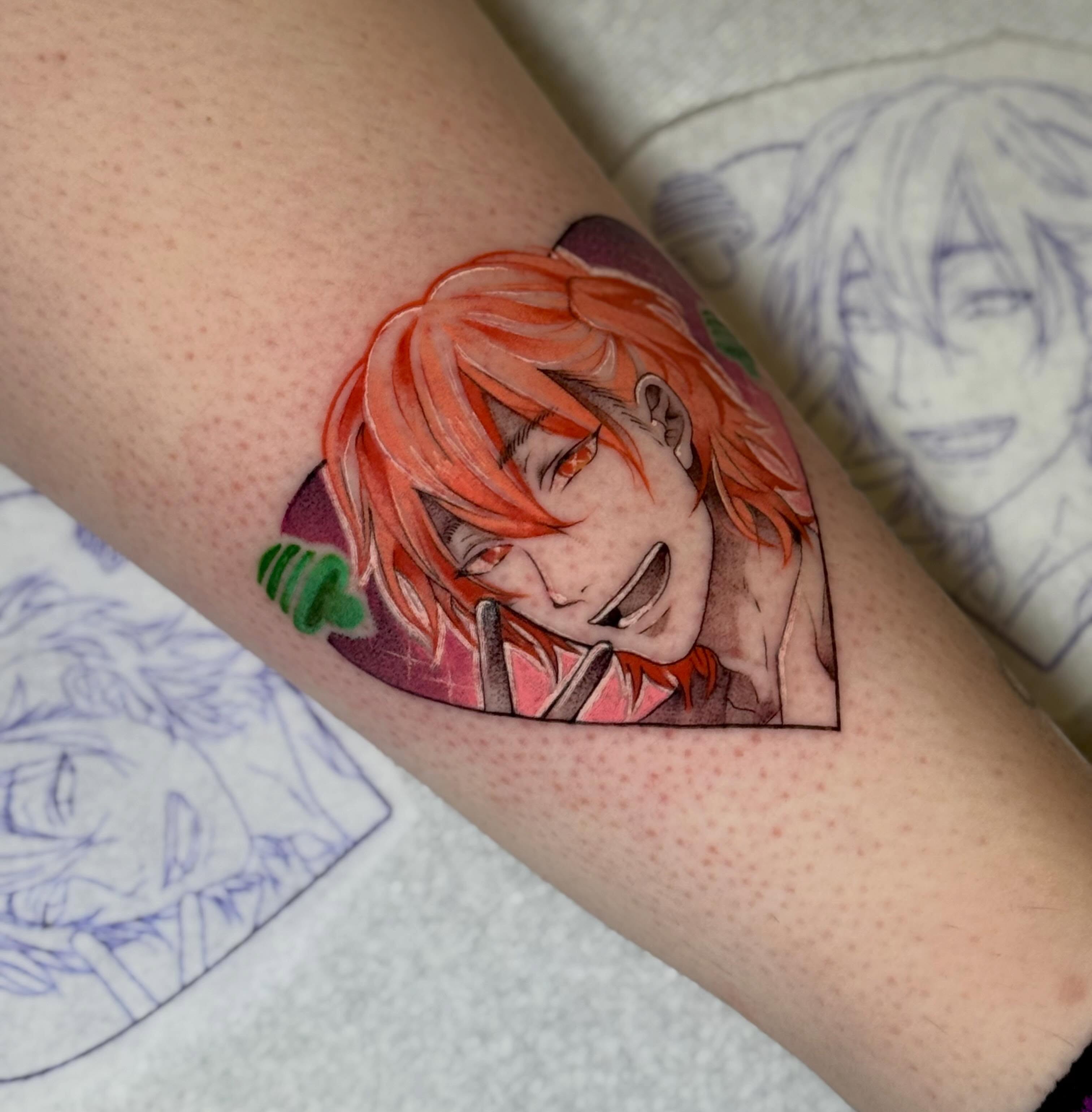 Anime character anime tattoo on the forearm by 🗡️Abi🗡️
