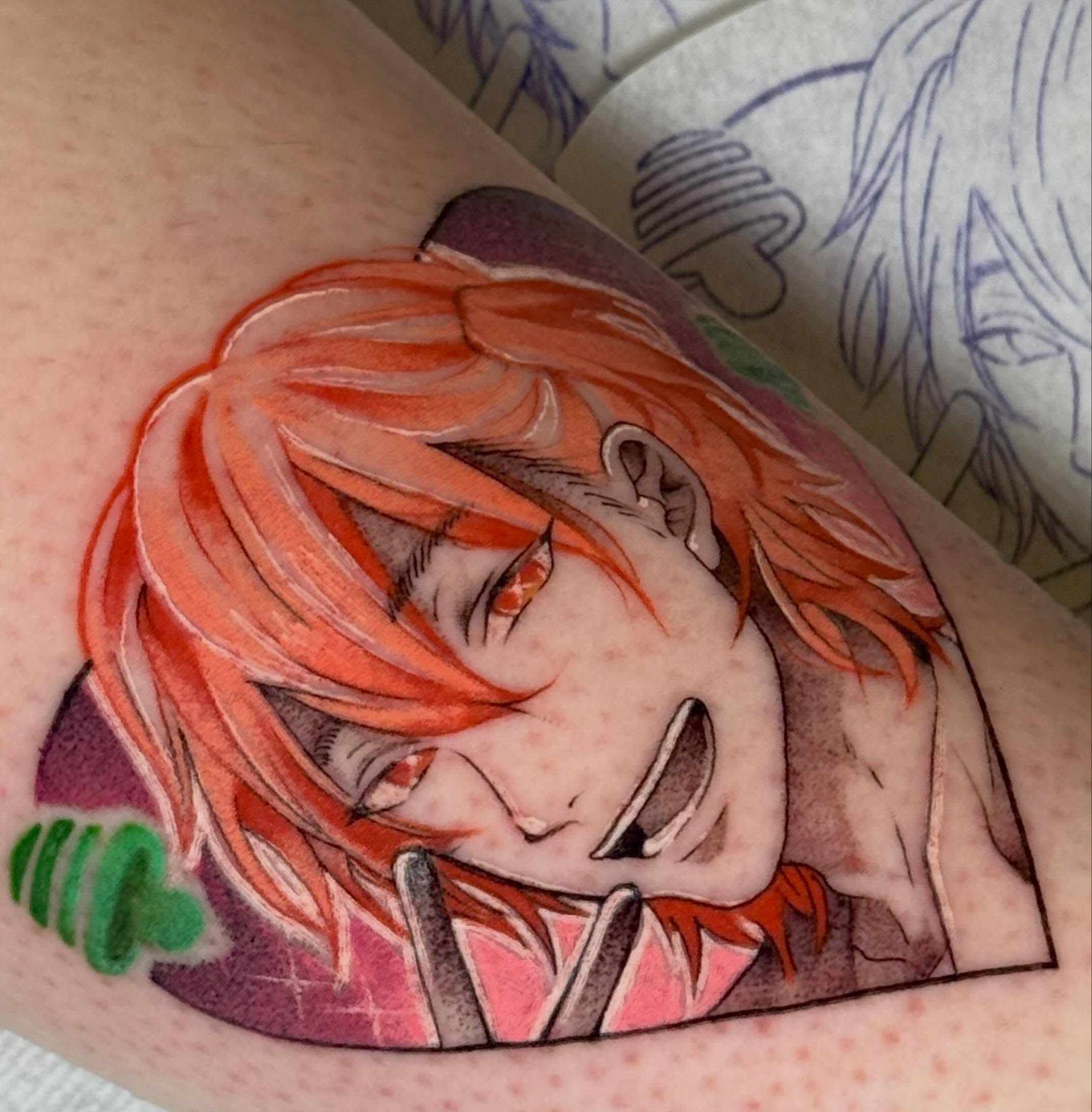 Tattoo by @abi.does.tattoos β anime