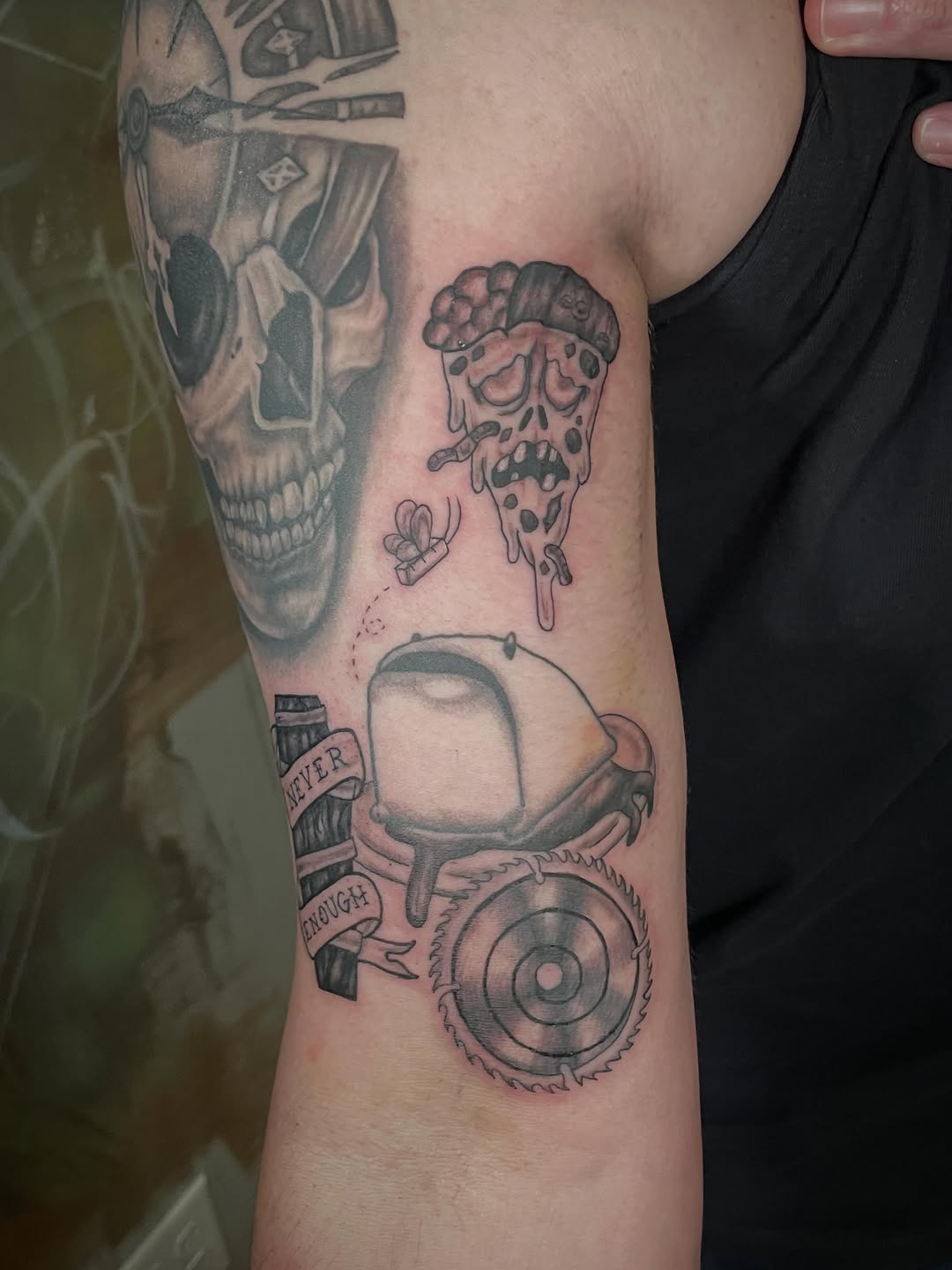Tattoo by @inkbyhannah โ ignorant, trash_polka
