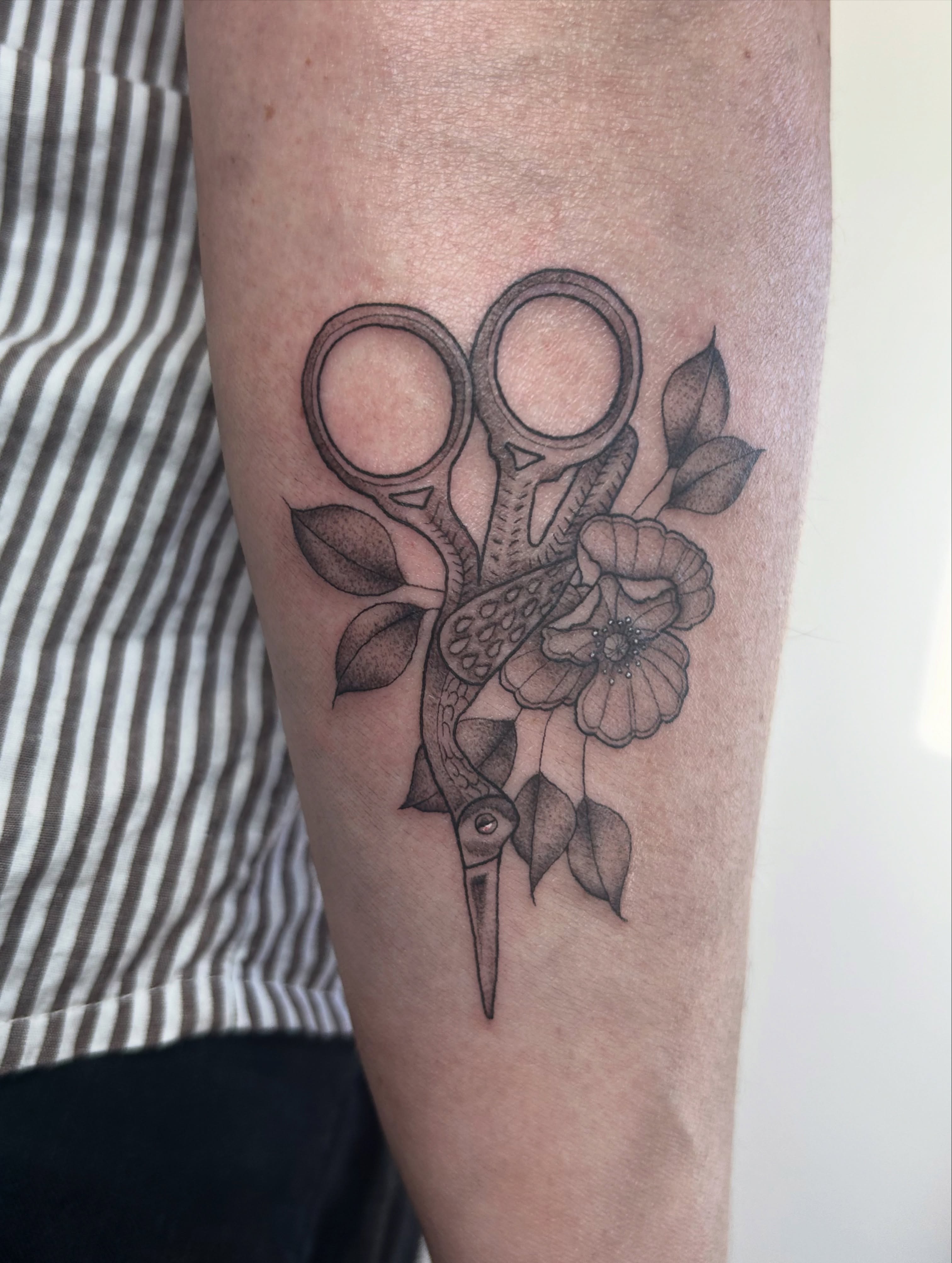 Tattoo by @bria.tattoos — black_and_grey
