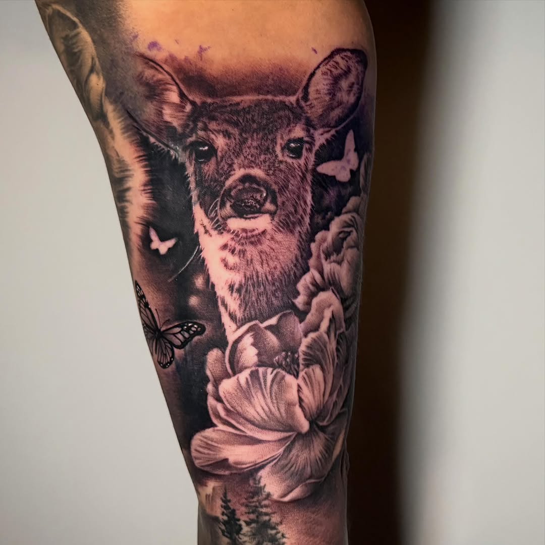 Tattoo by @tazhotzon — realism, black_and_grey