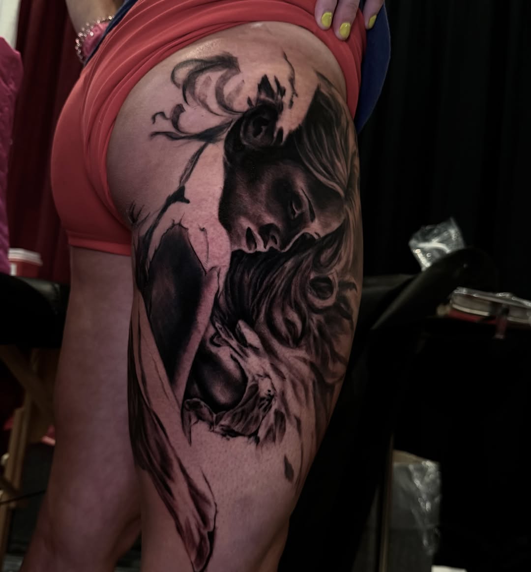 Tattoo by @kmoore_tattoos — realism, dark_realism