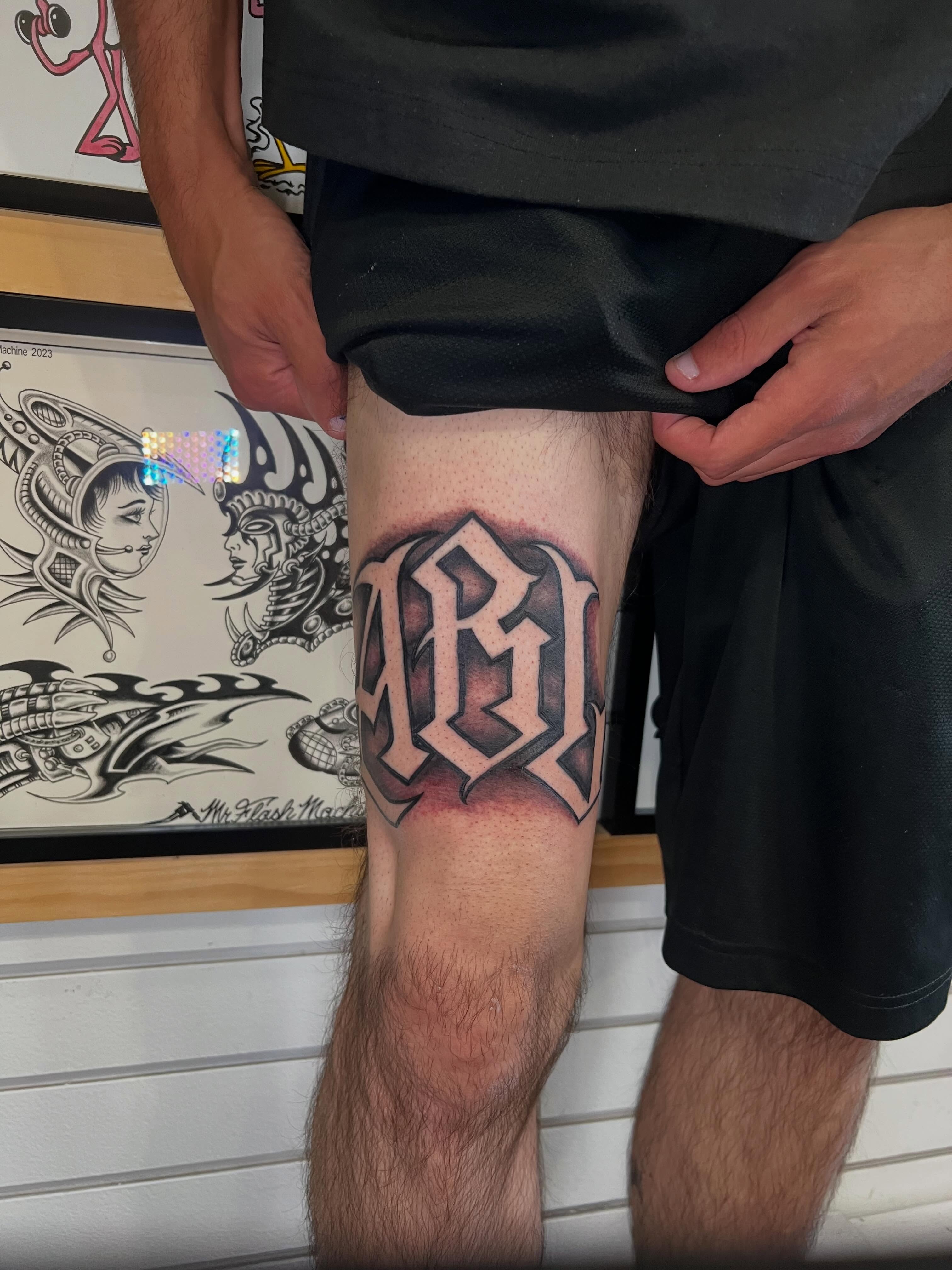 Tattoo by @peterpaychek — lettering_script