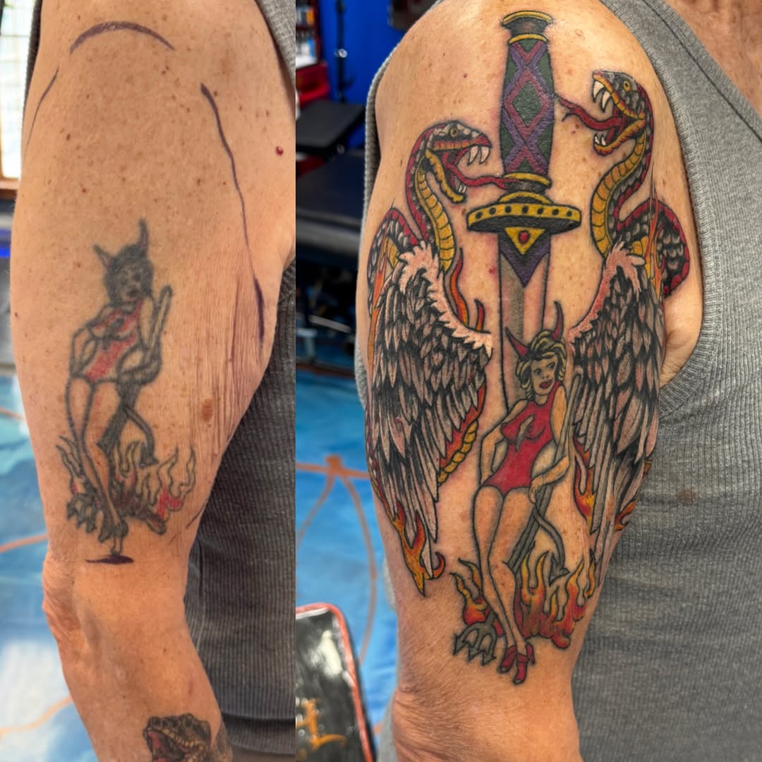 Tattoo by @lallen_tattoo — american_traditional, neo_traditional