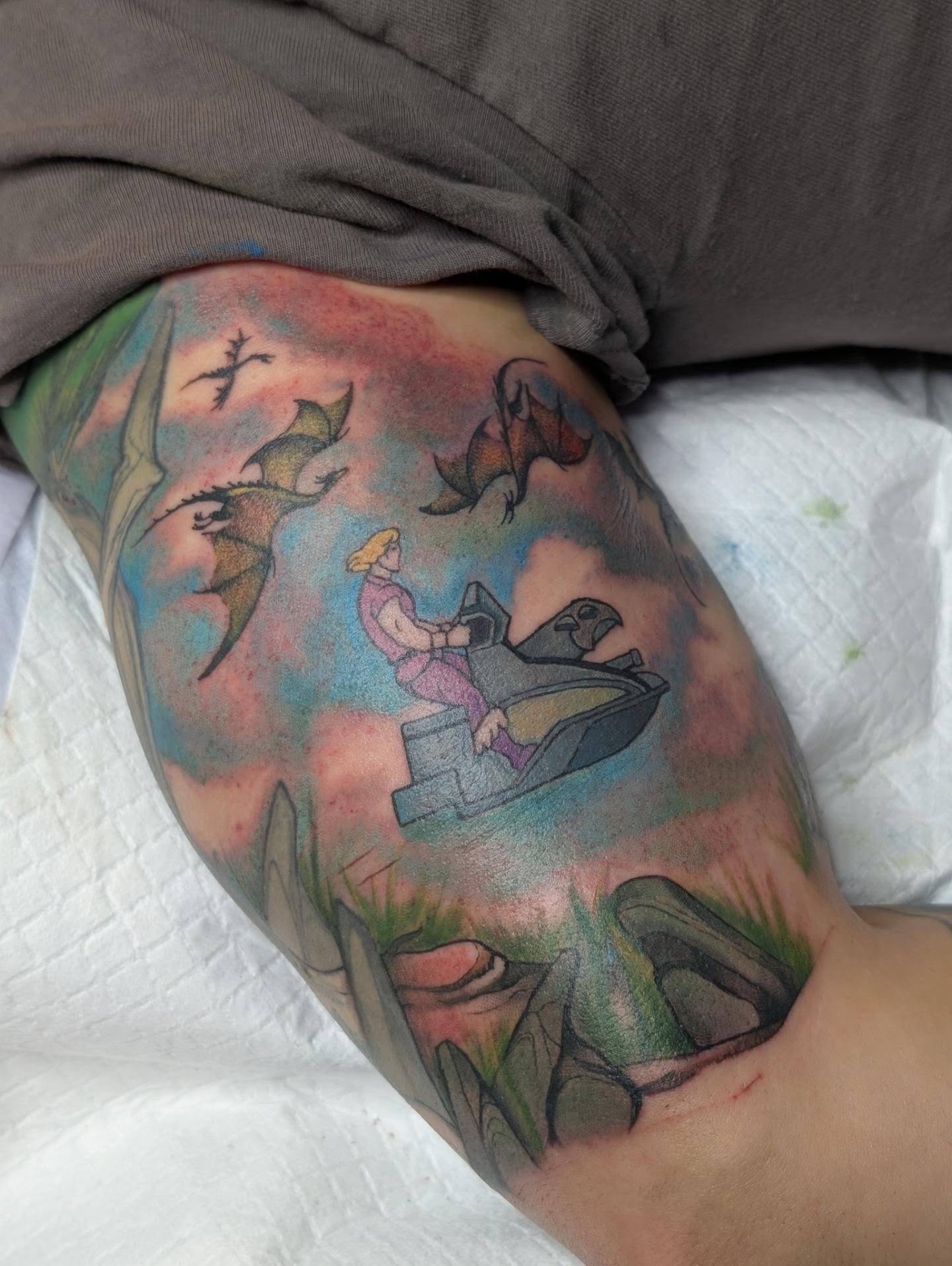 Tattoo by @crybabygoblin666 โ illustrative, watercolor
