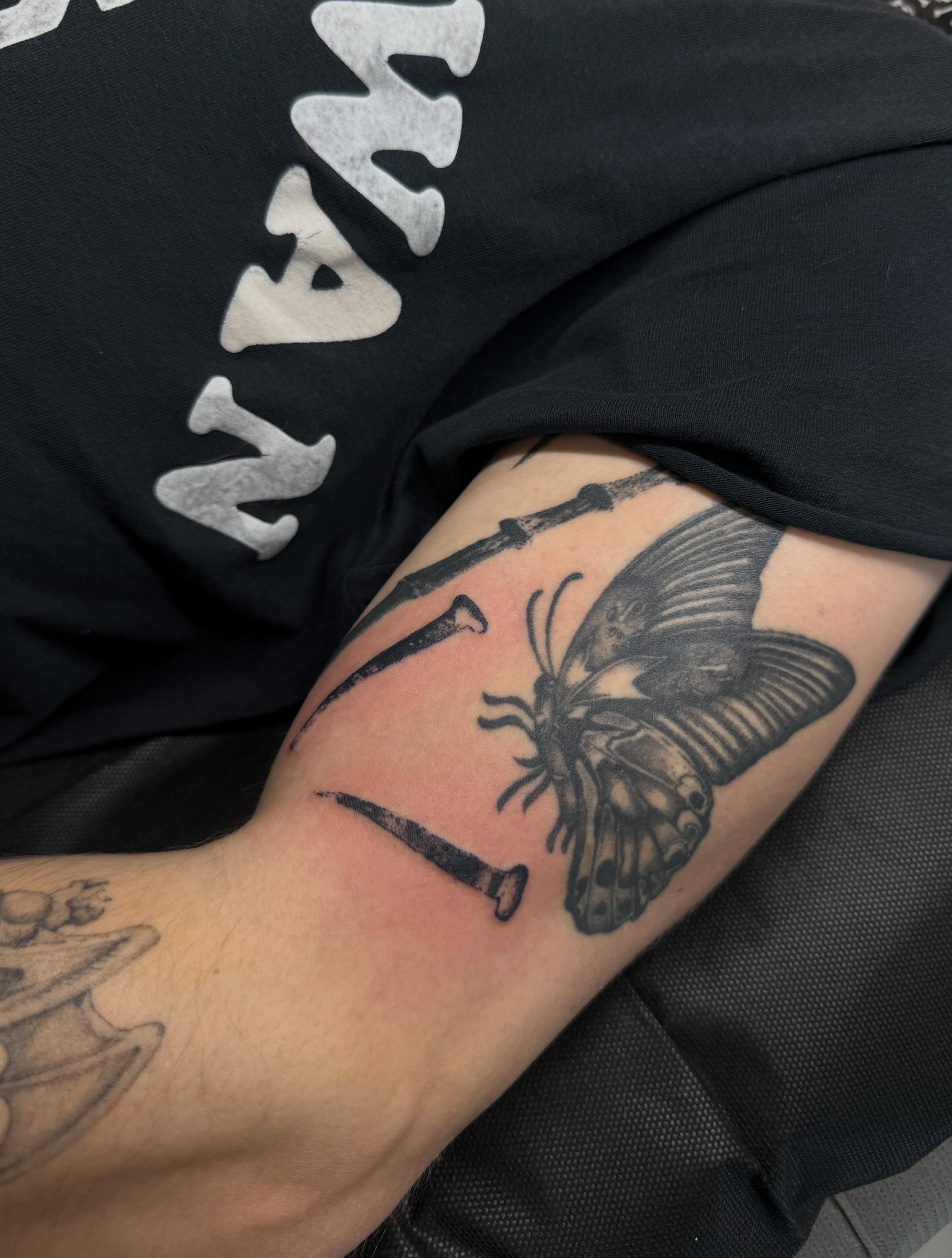 Tattoo by @neildoestattoos — black_and_grey, realism