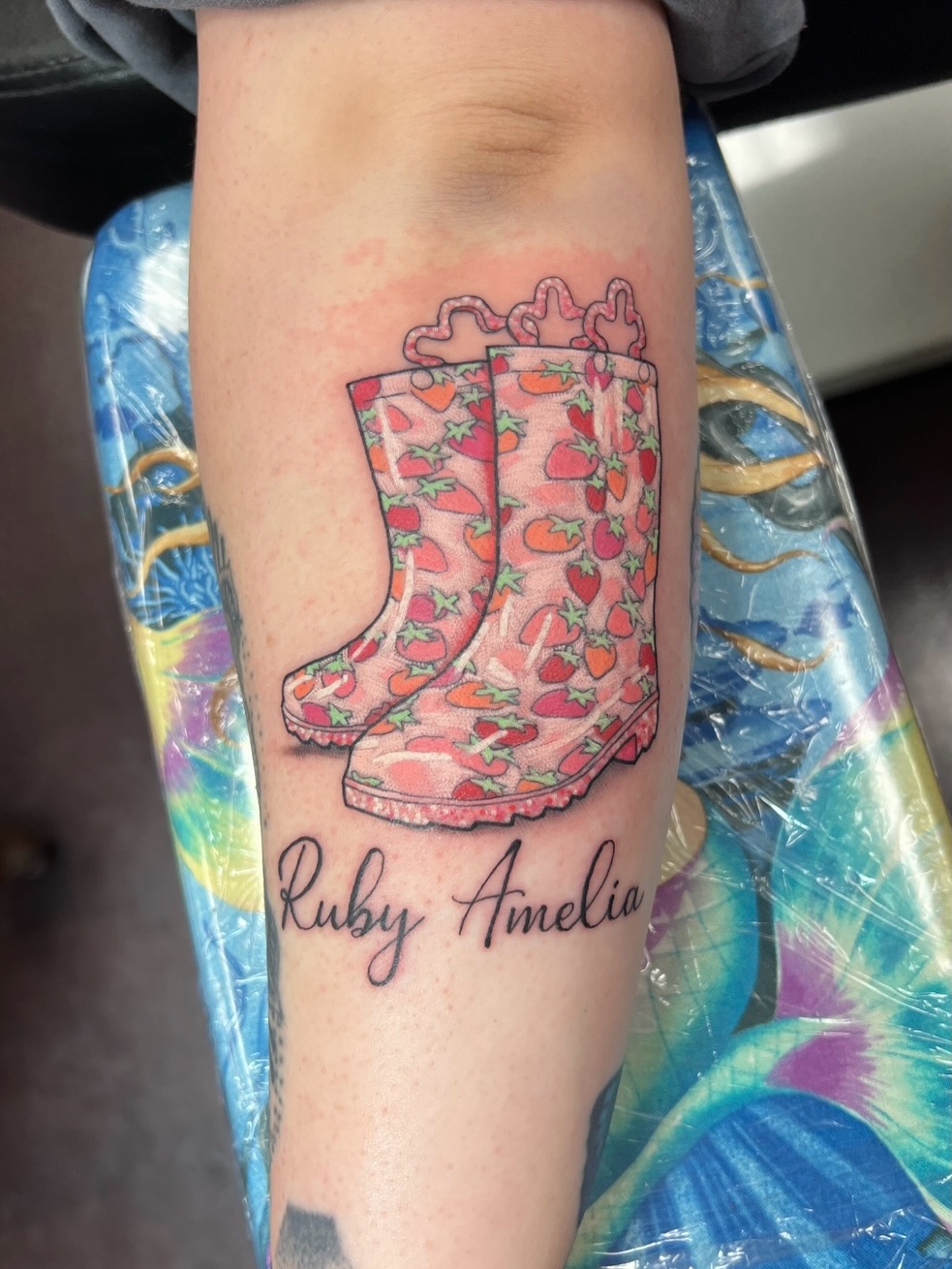 Tattoo by @lilylaurilatattoos — new_school, lettering_script
