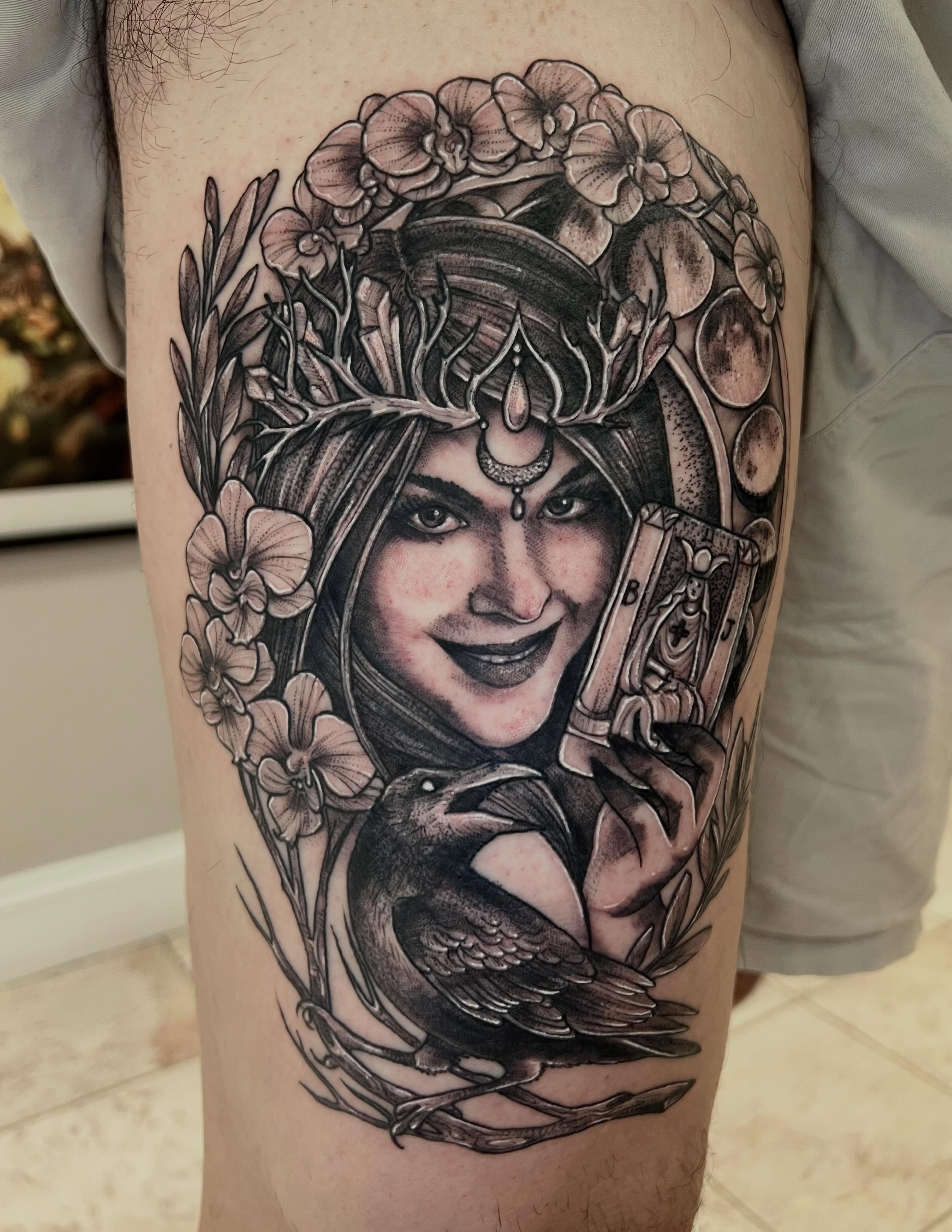 Tattoo by @bridgetpunsalangtattoos — black_and_grey, realism