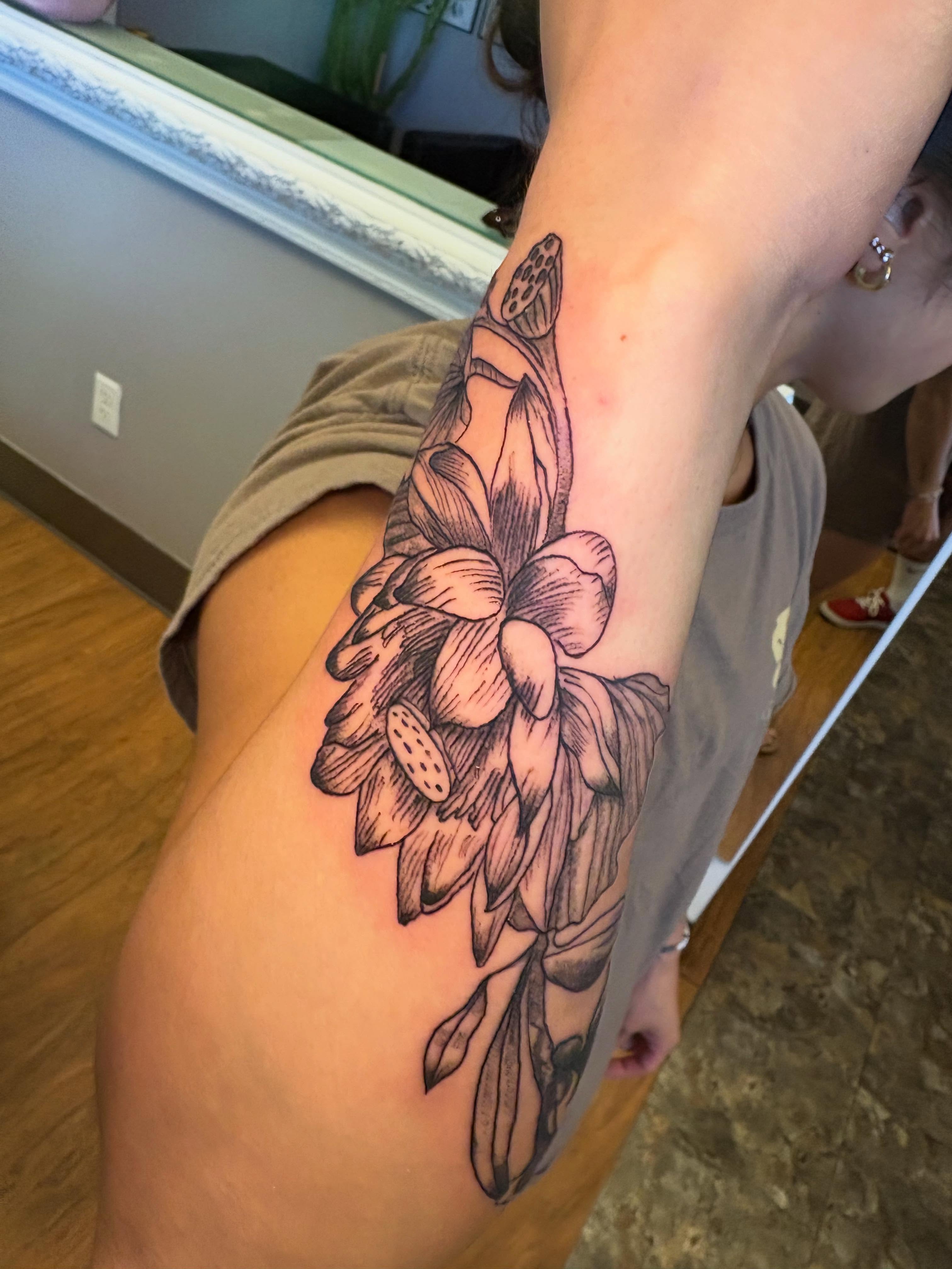 Tattoo by @lukeybtattoo — black_and_grey