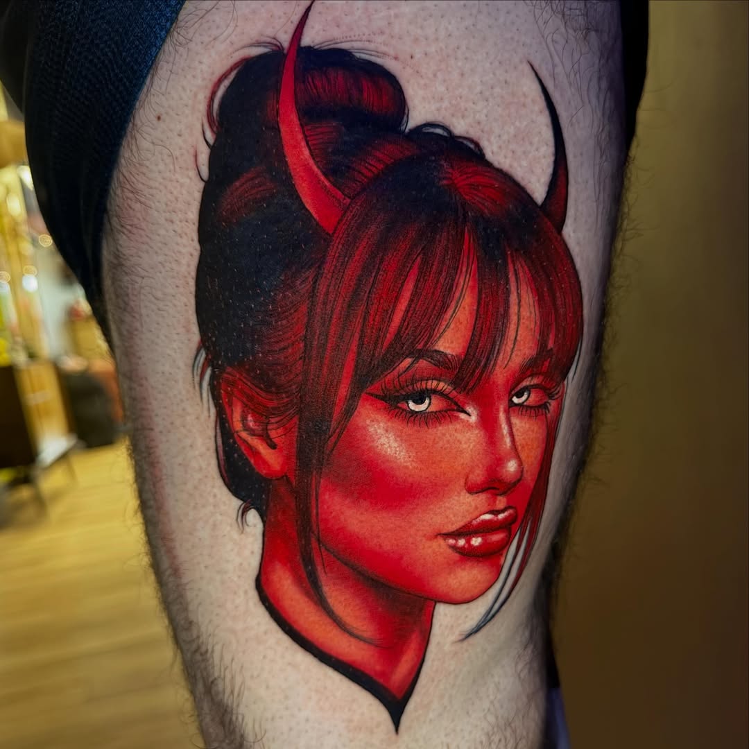 Tattoo by @hollimarieart — realism, dark_realism