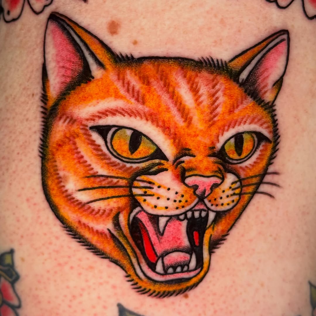 Tattoo by @freezedriedrainbow โ american_traditional, neo_traditional
