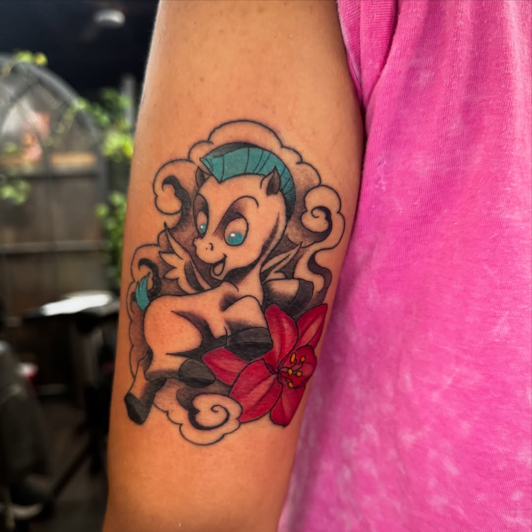 Tattoo by @shoppertattoo — new_school, illustrative
