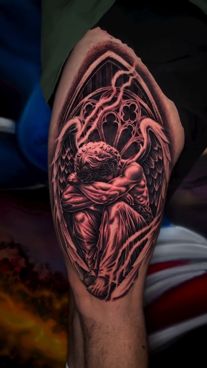 Tattoo by @ironeyestattoo — realism, dark_realism