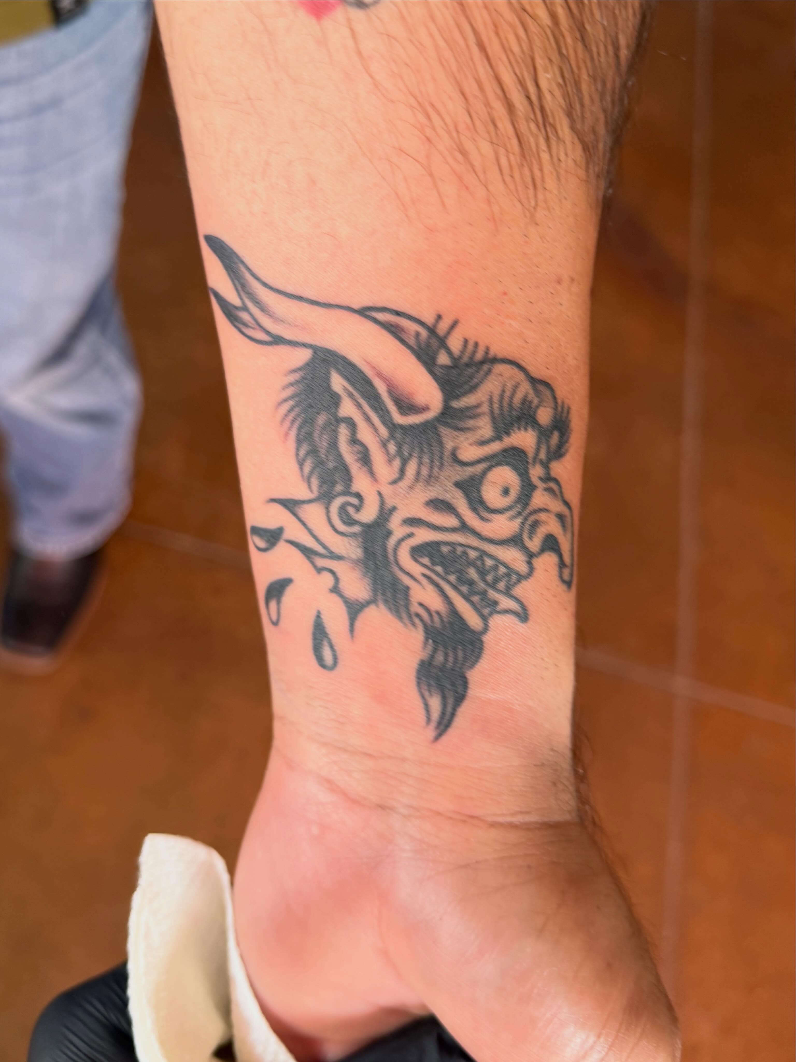 Tattoo by @kanetattoos — black_and_grey