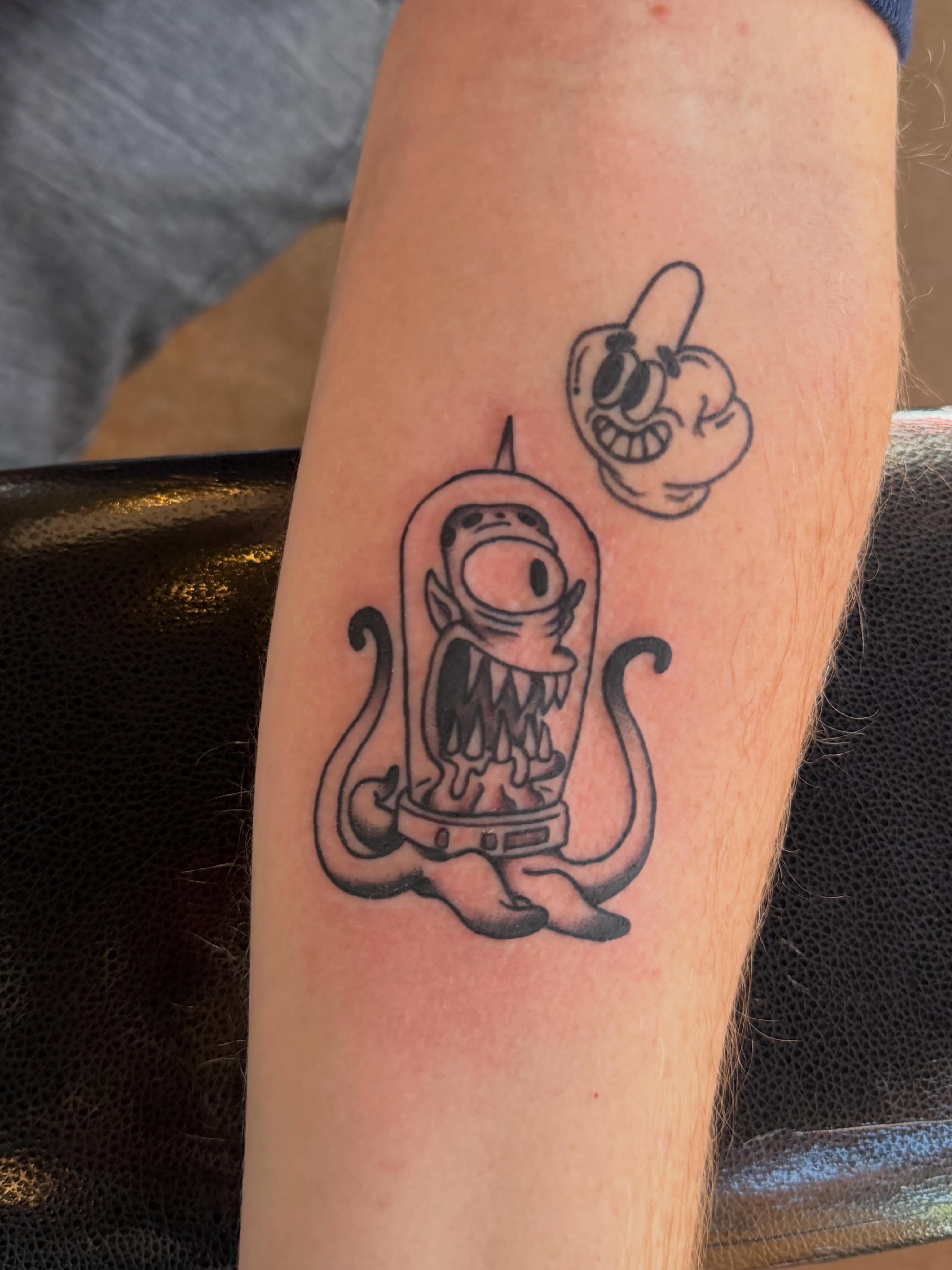 Tattoo by @kanetattoos — black_and_grey