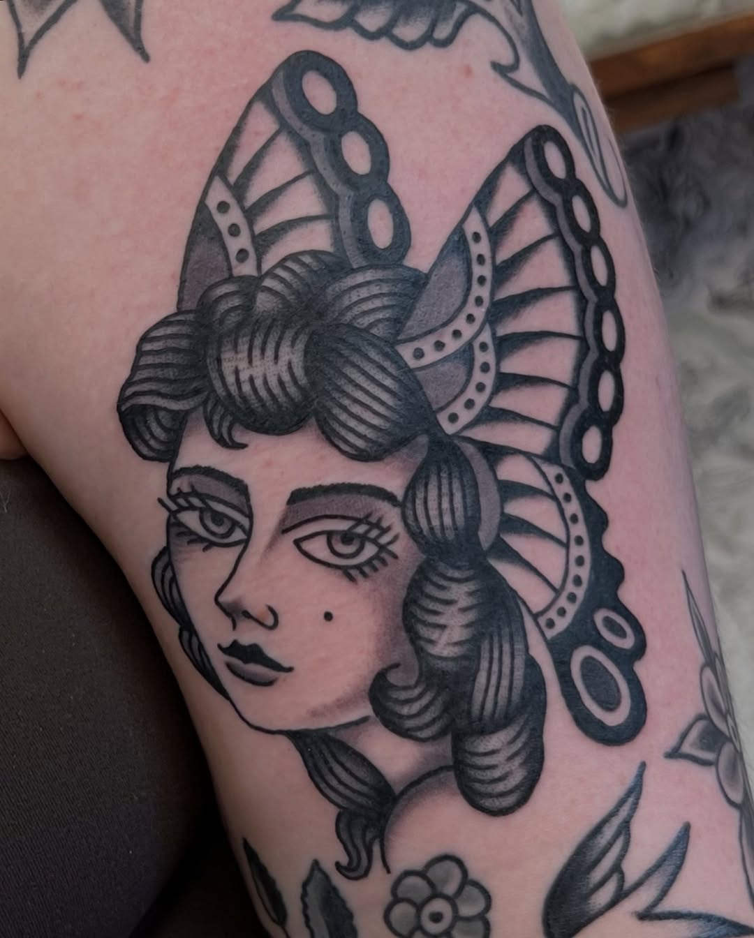 Tattoo by @brianvisser — american_traditional, black_and_grey