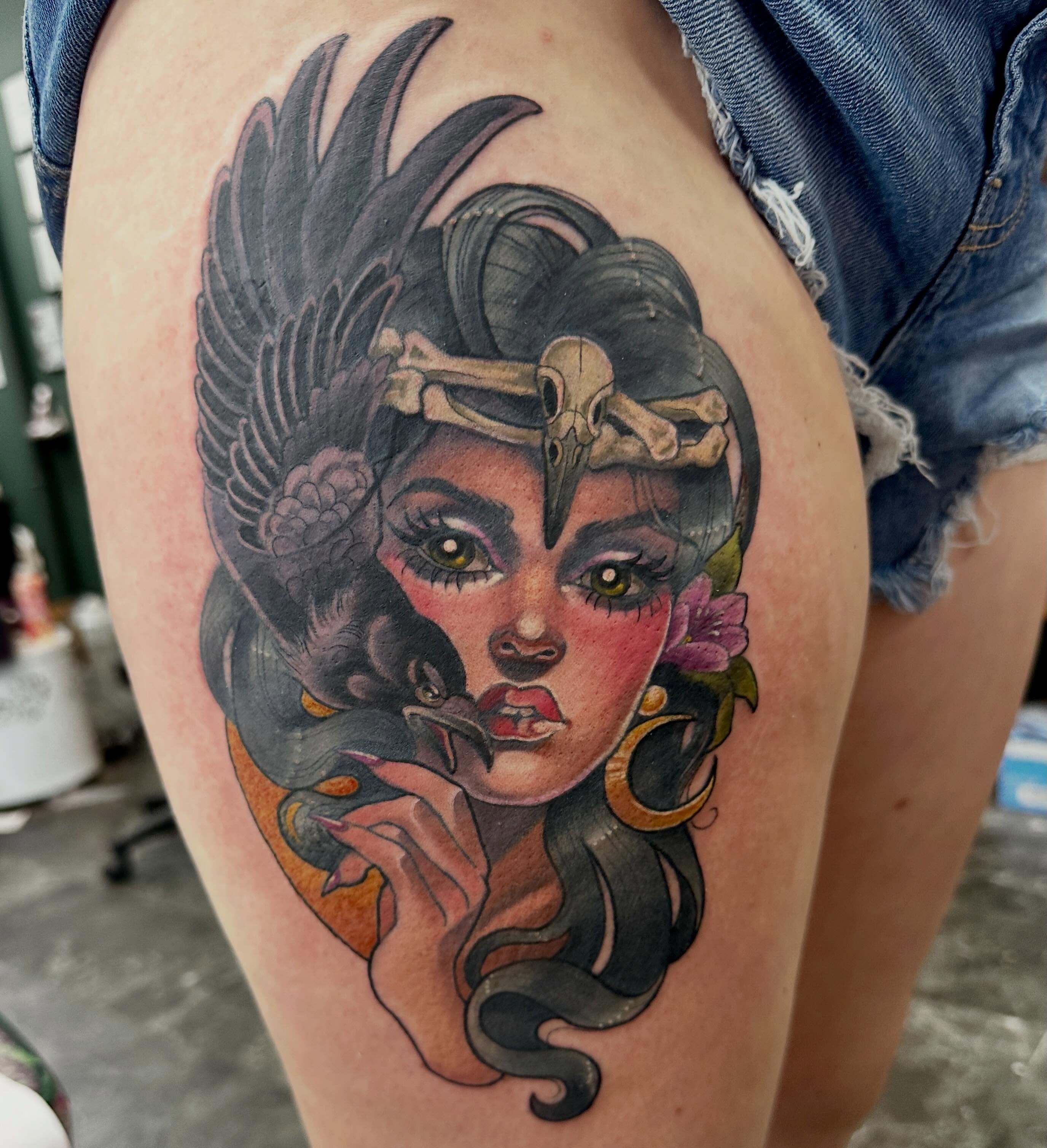 Tattoo by @all_buttered_up โ american_traditional, dark_realism
