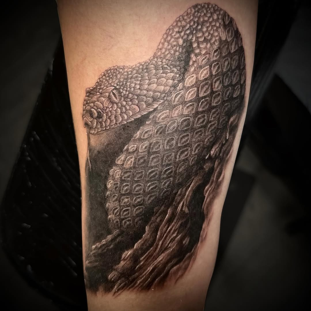 Tattoo by @anyaictattoos — realism, black_and_grey