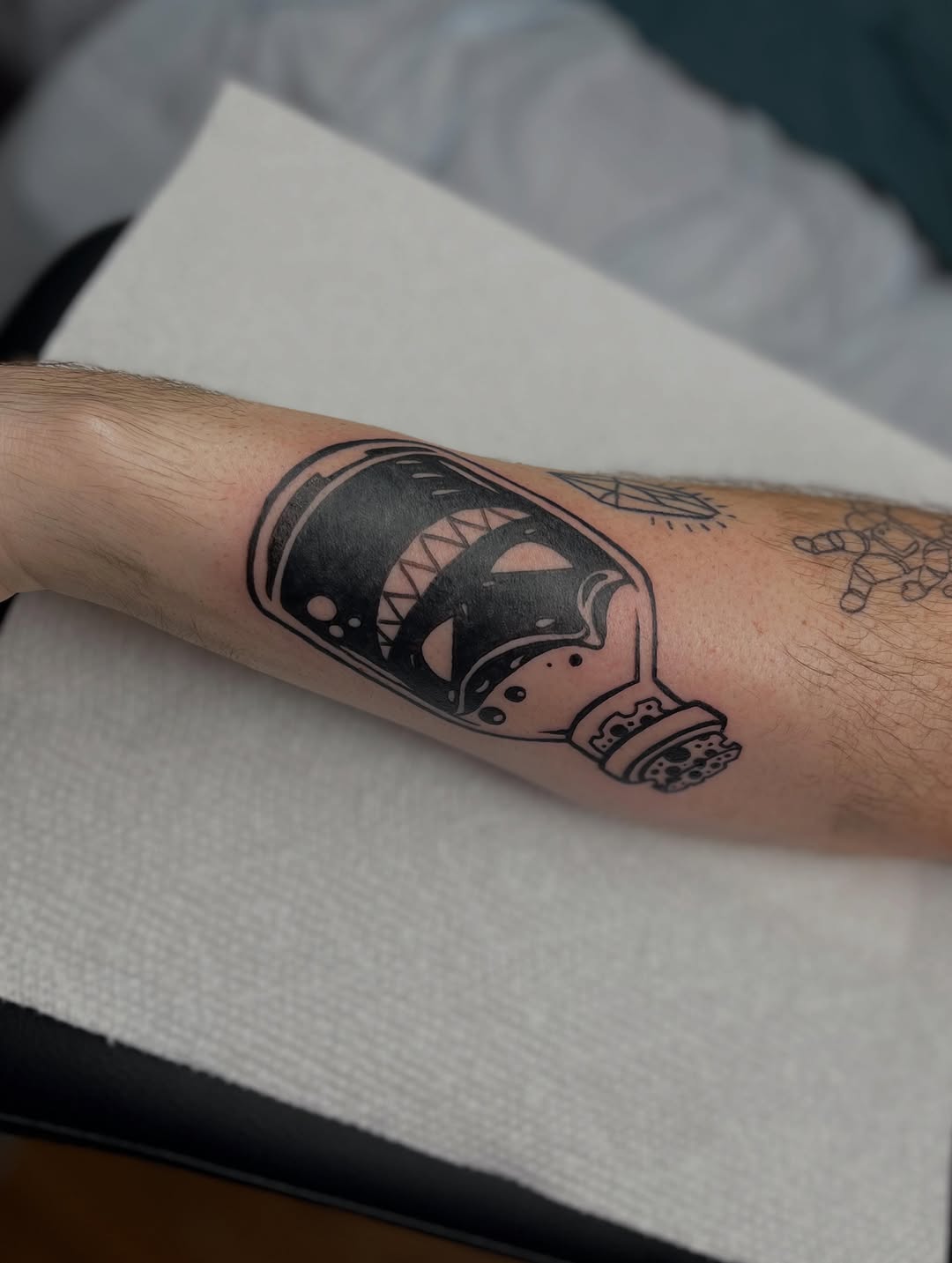 Tattoo by @bodyartbycakens — blackwork
