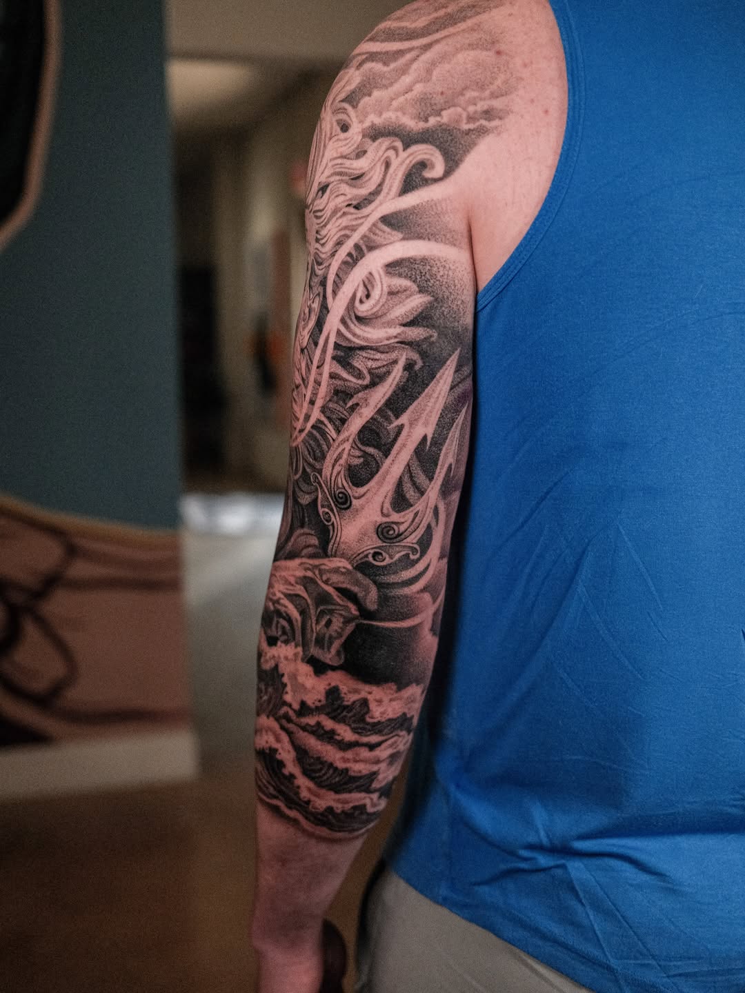 Tattoo by @lorenzolopezart — black_and_grey, realism