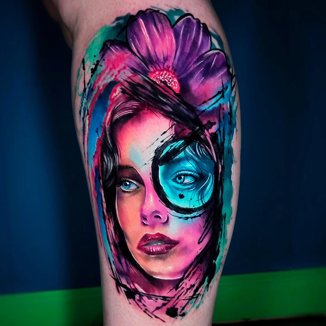 Tattoo by @victor_hatch_tattoos — realism, trash_polka