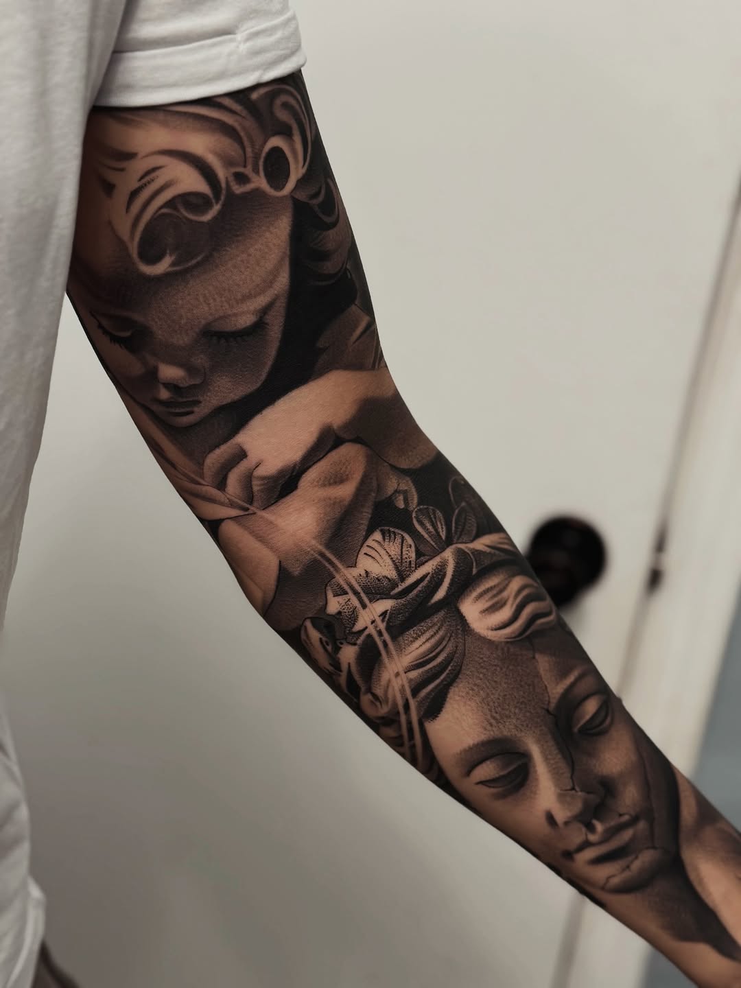 Tattoo by @xaviersalinastats β realism, black_and_grey