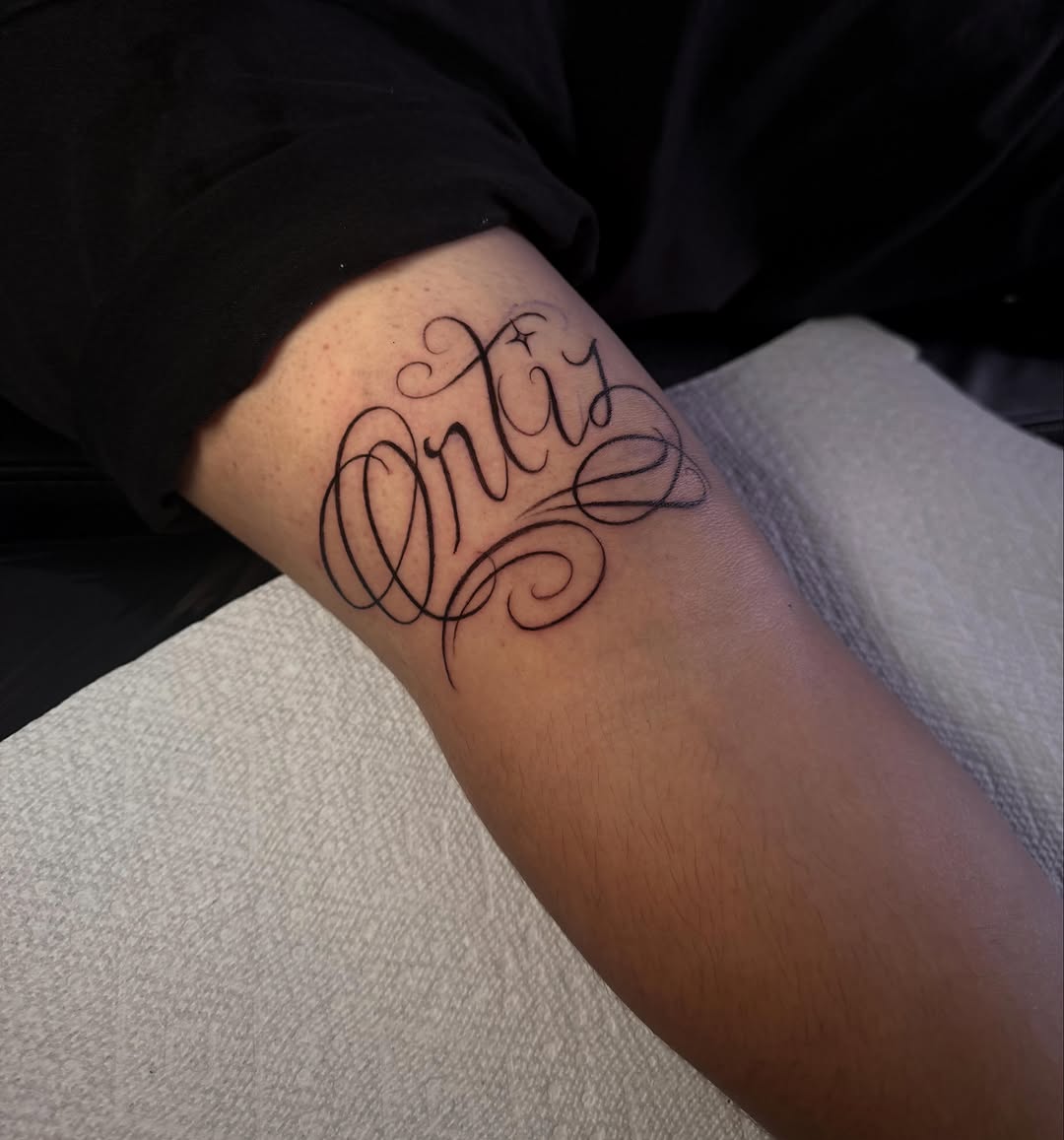 Tattoo by @reytatu — lettering_script