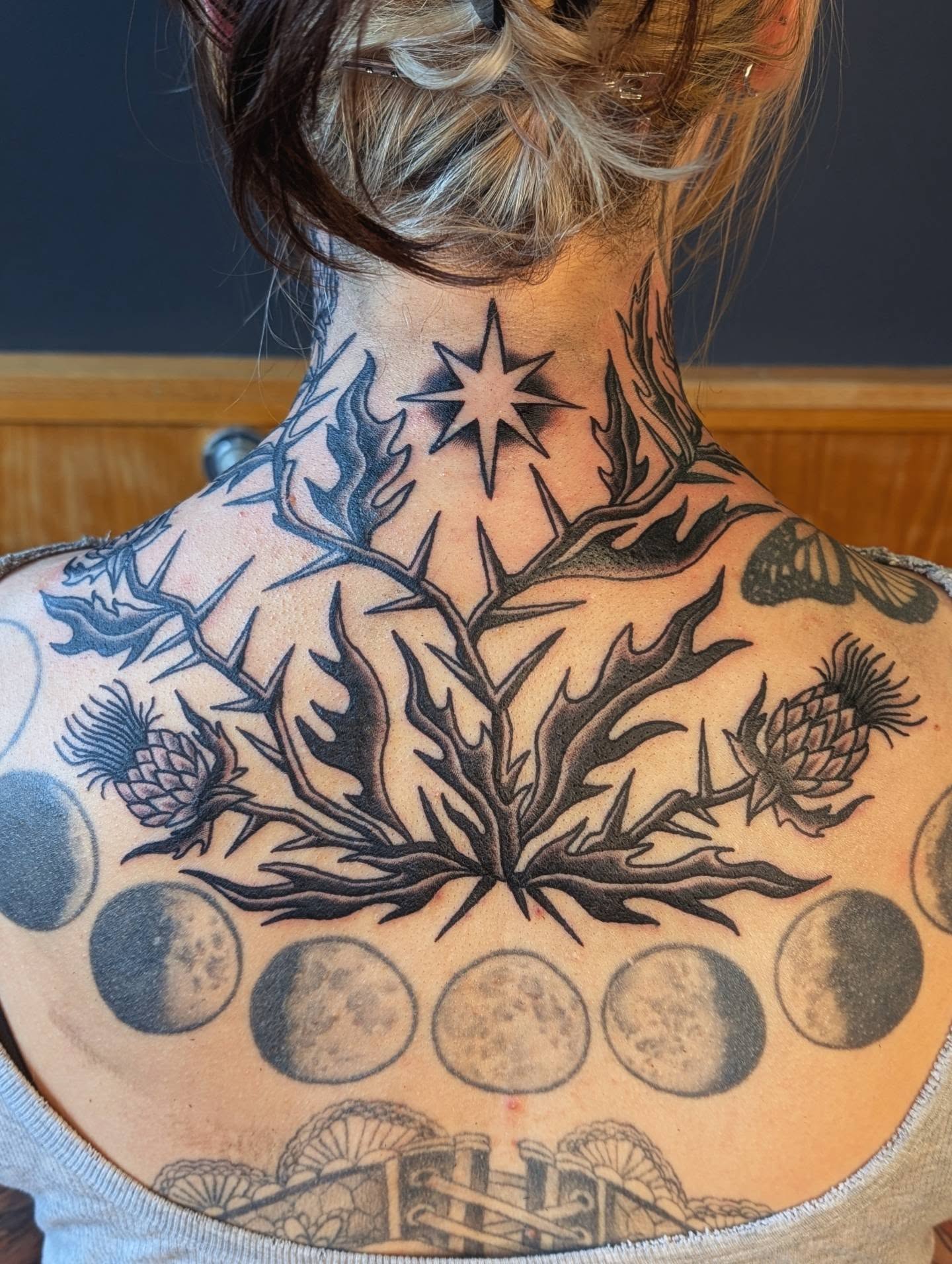 Tattoo by @sinisterspud — black_and_grey