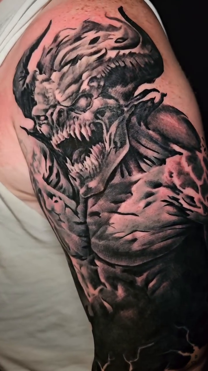 Tattoo work at Anime Ink Con 2026
