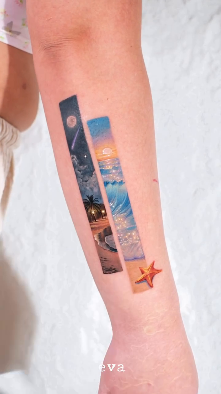 Tattoo by @eva_eedd — watercolor, realism