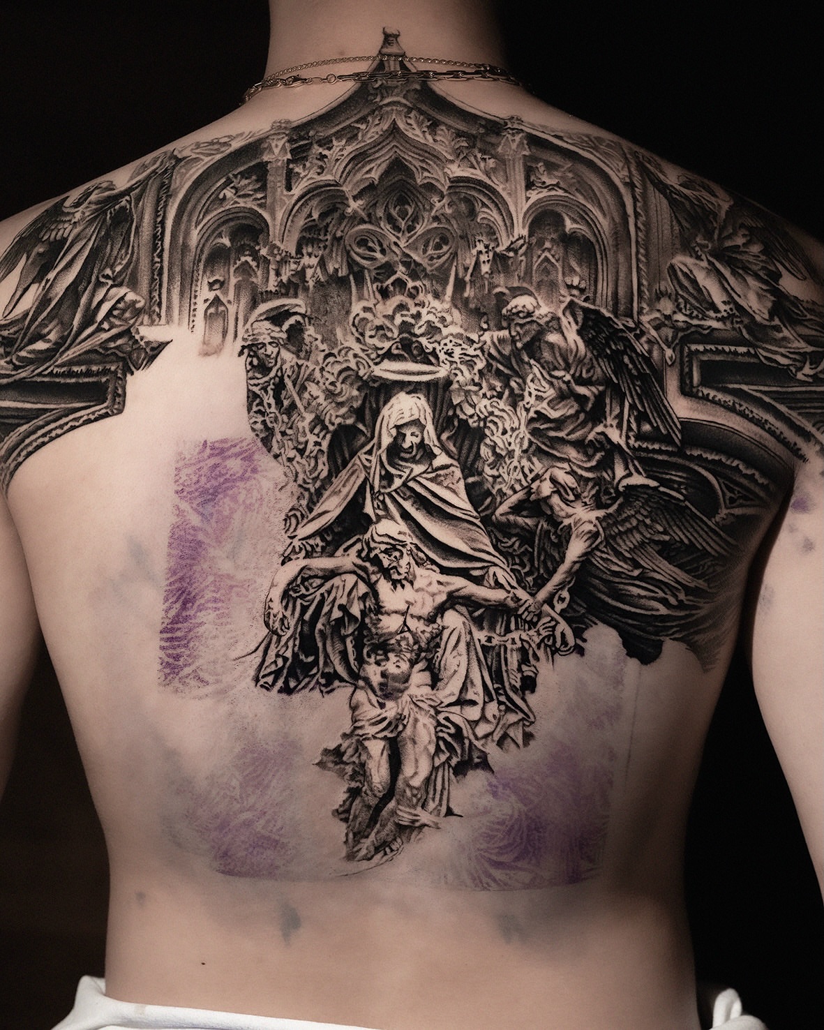 Tattoo by @tattooer_amu — black_and_grey, realism