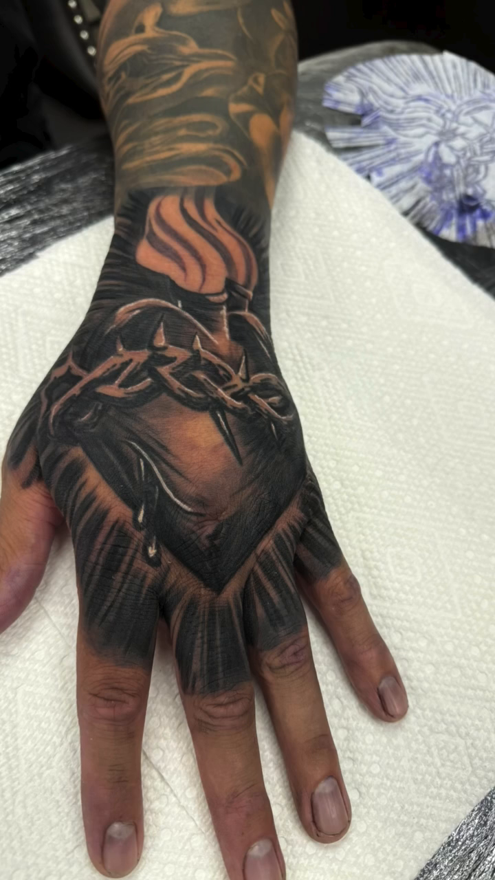 Tattoo by @marky_chavez โ black_and_grey, realism