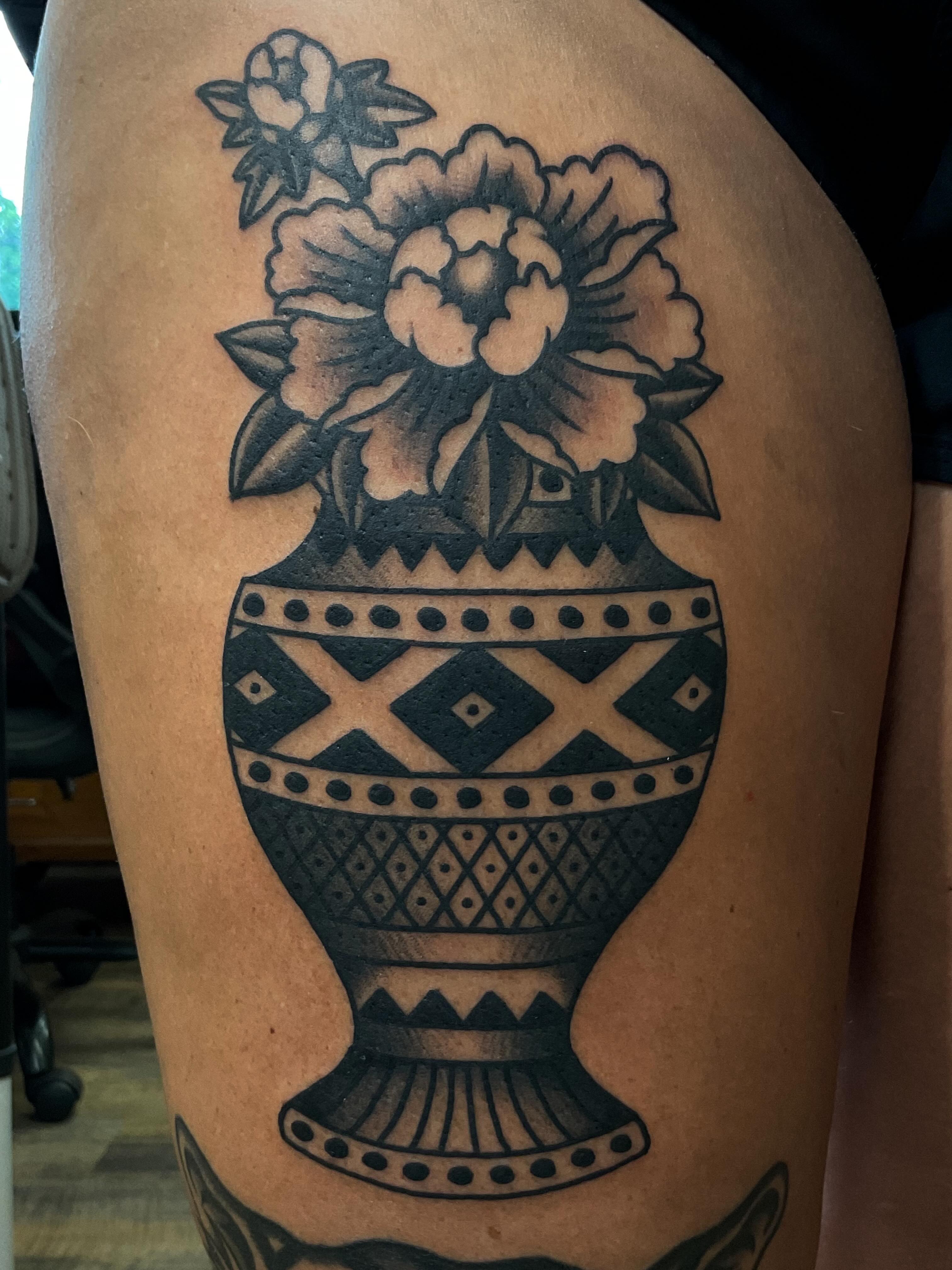 Tattoo by @althetattooer — black_and_grey