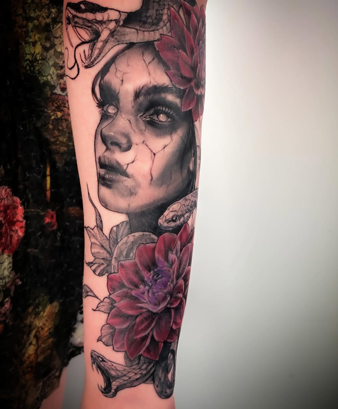 Tattoo by @lauren_tattoosart — realism, dark_realism