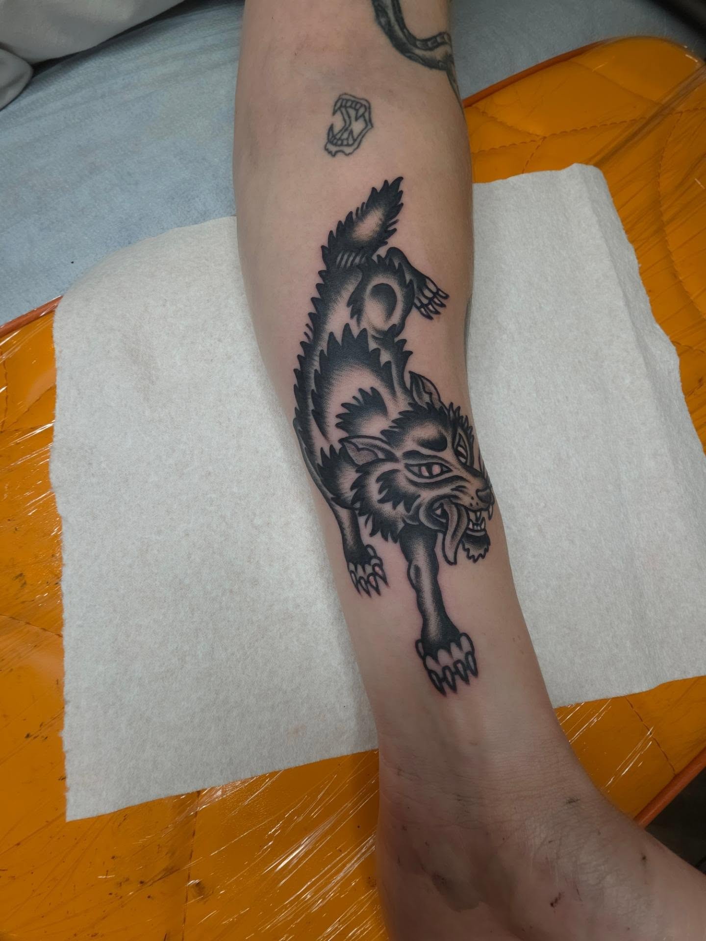 Tattoo by @claytontattooer — black_and_grey
