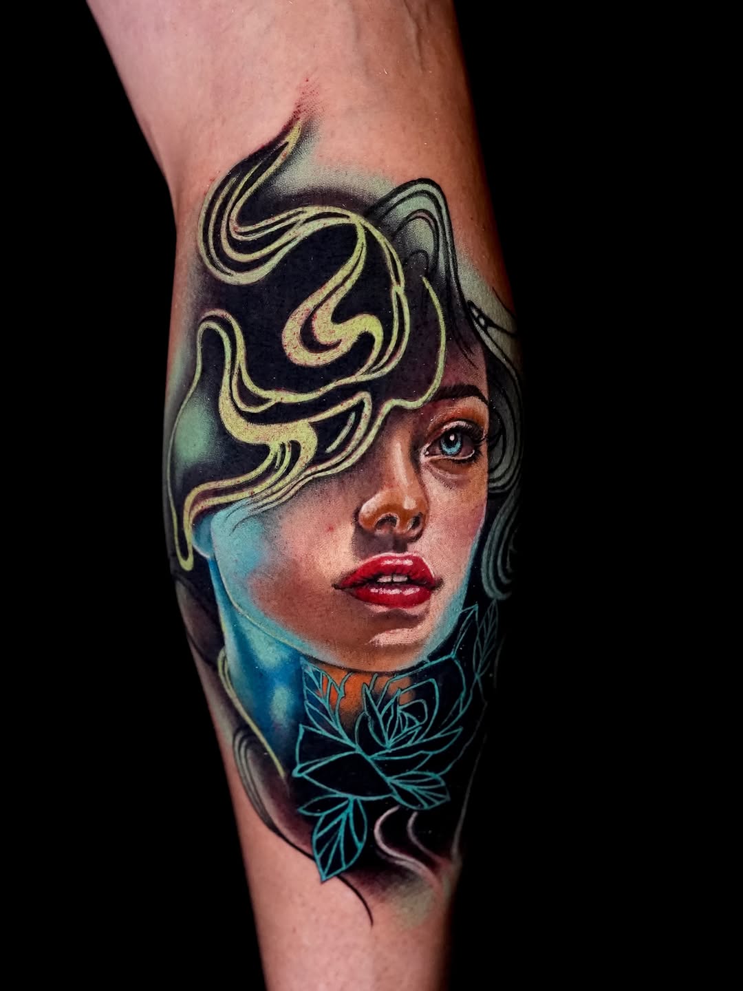 Tattoo by @locodharma — realism, trash_polka