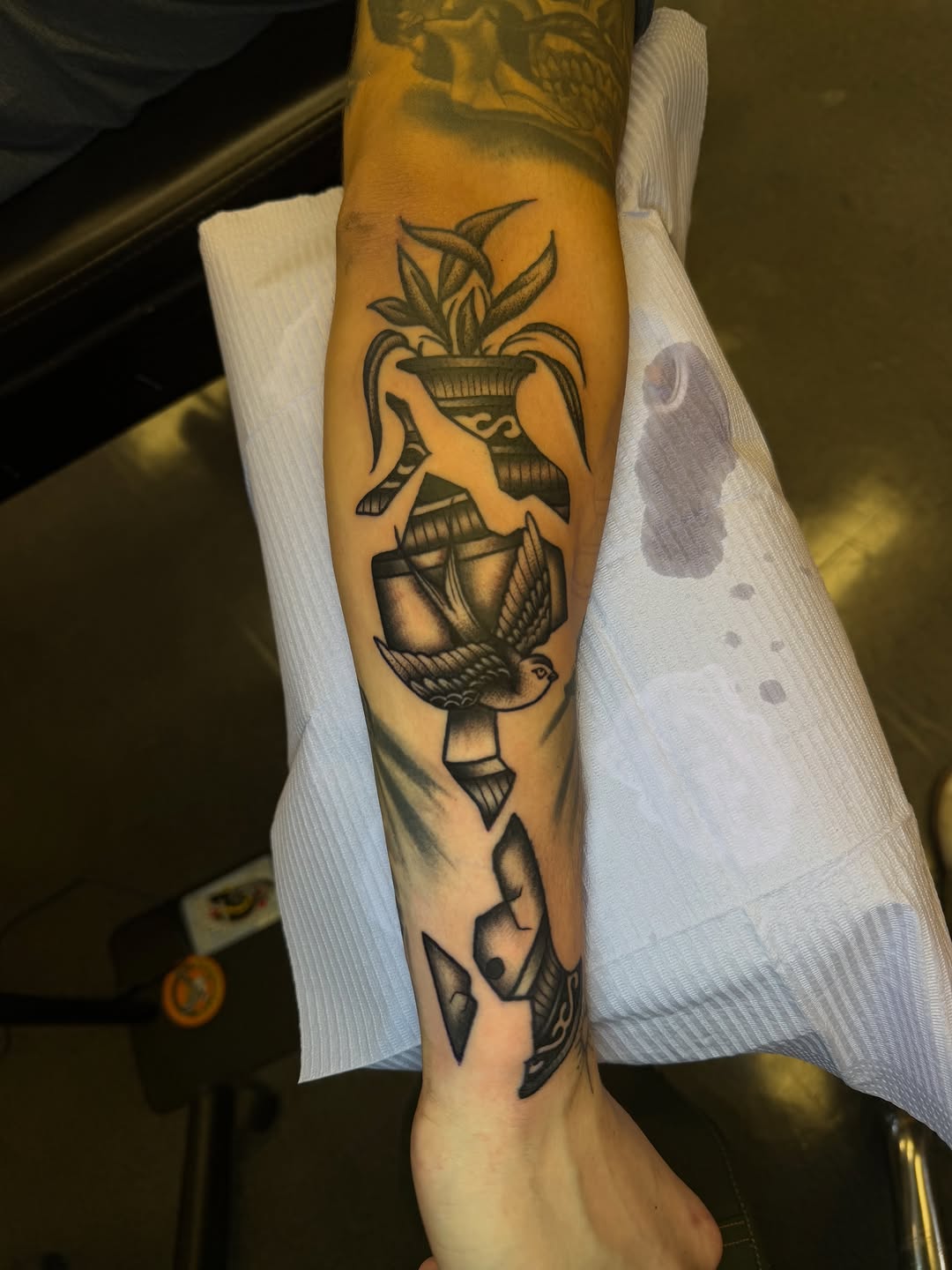 Tattoo by @ryanpereztattoo — black_and_grey, chicano