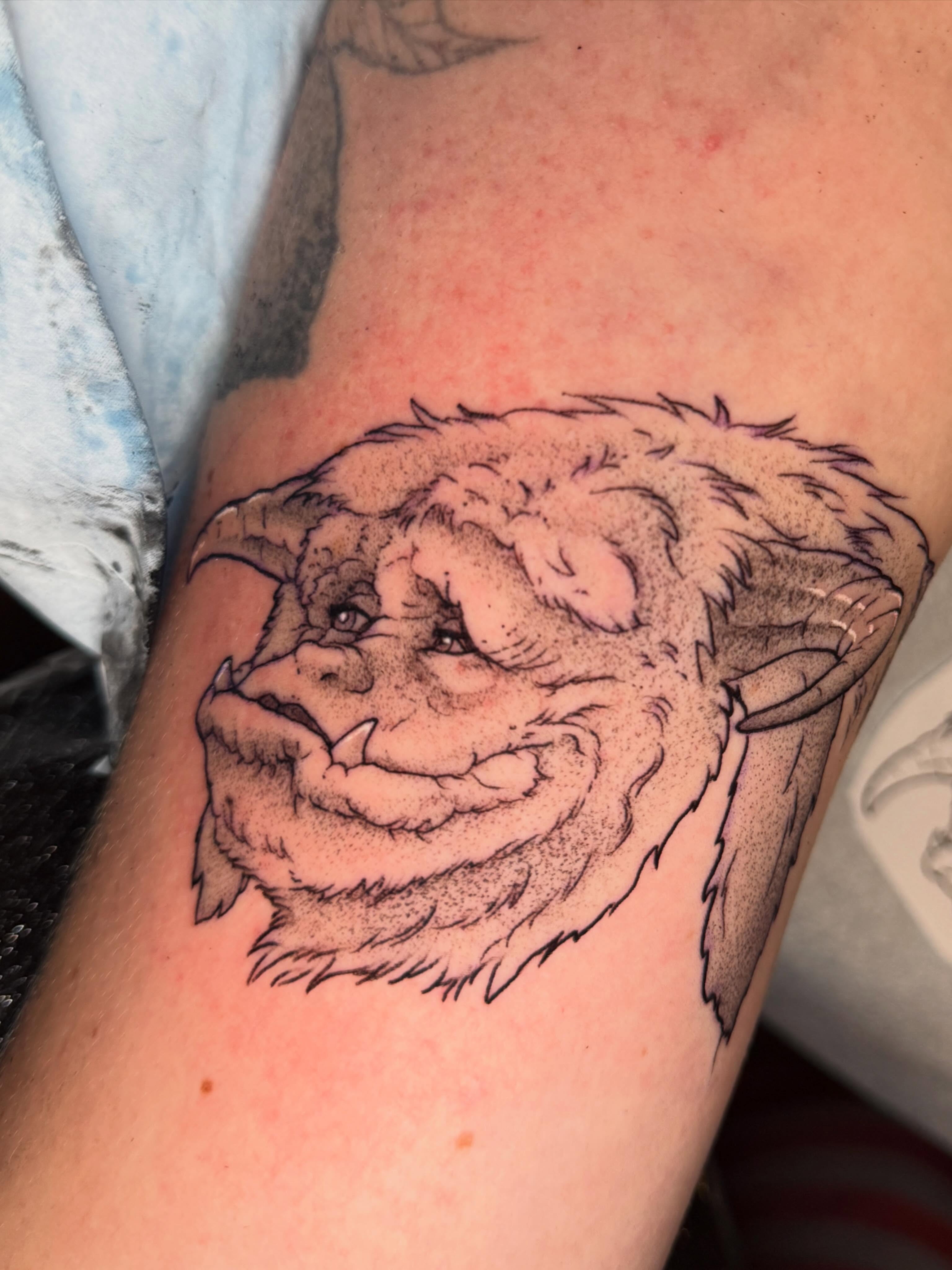 Tattoo by @back_alley_emily — black_and_grey, realism