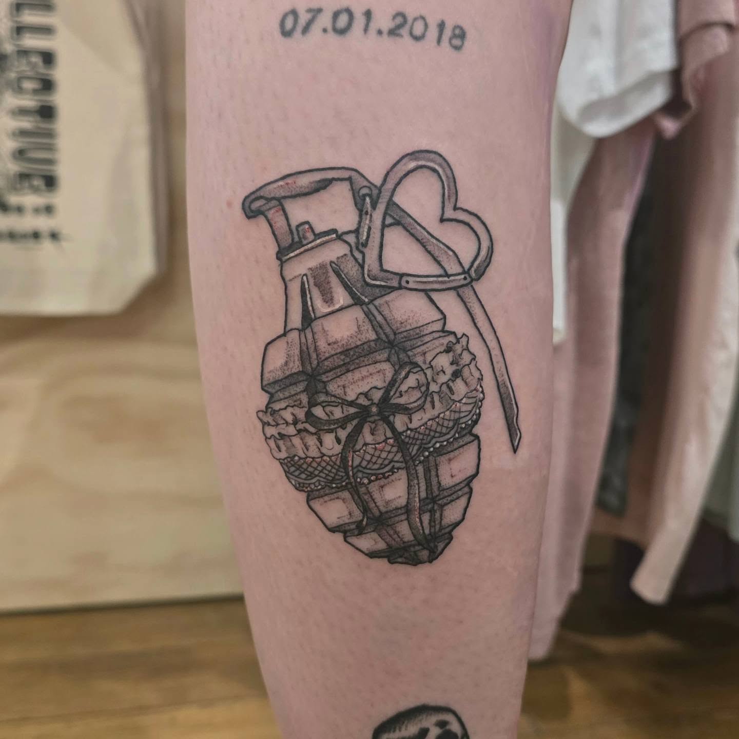 Tattoo by @lorhagarty — black_and_grey