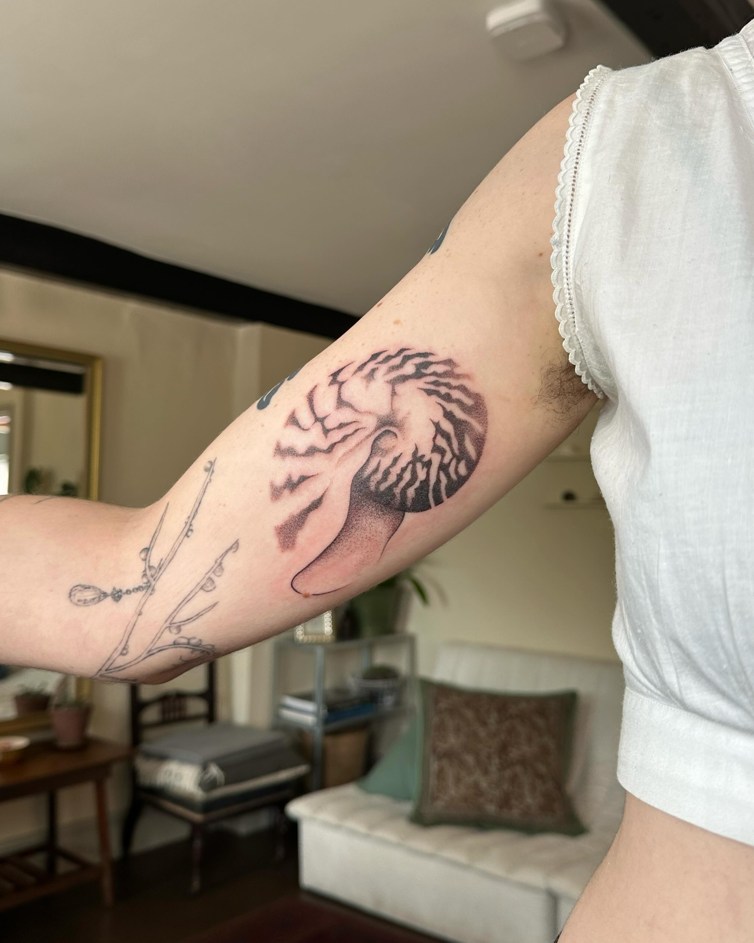 Tattoo by @rrrackham — black_and_grey