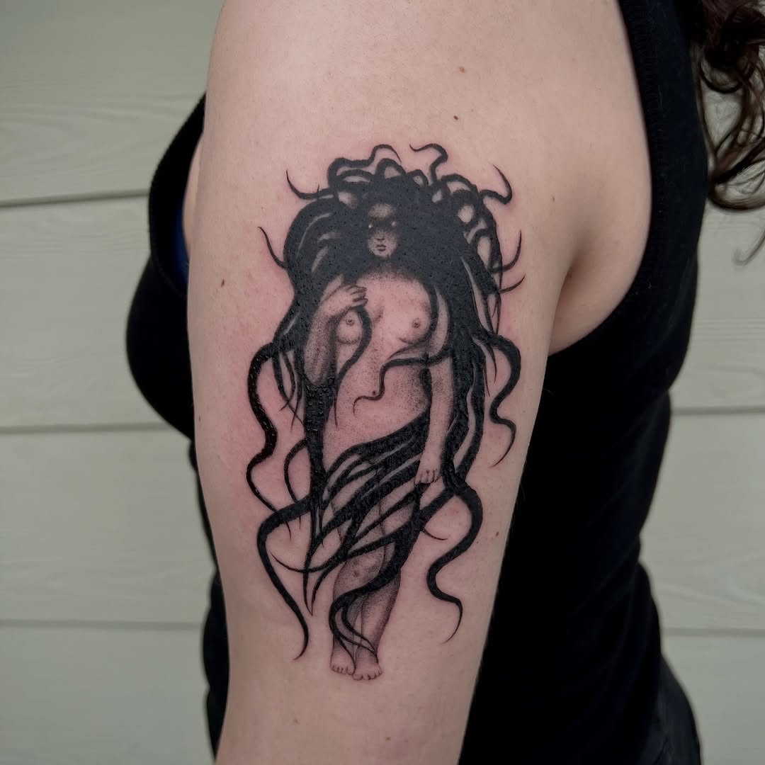 Tattoo by @drewonaperson β black_and_grey, realism