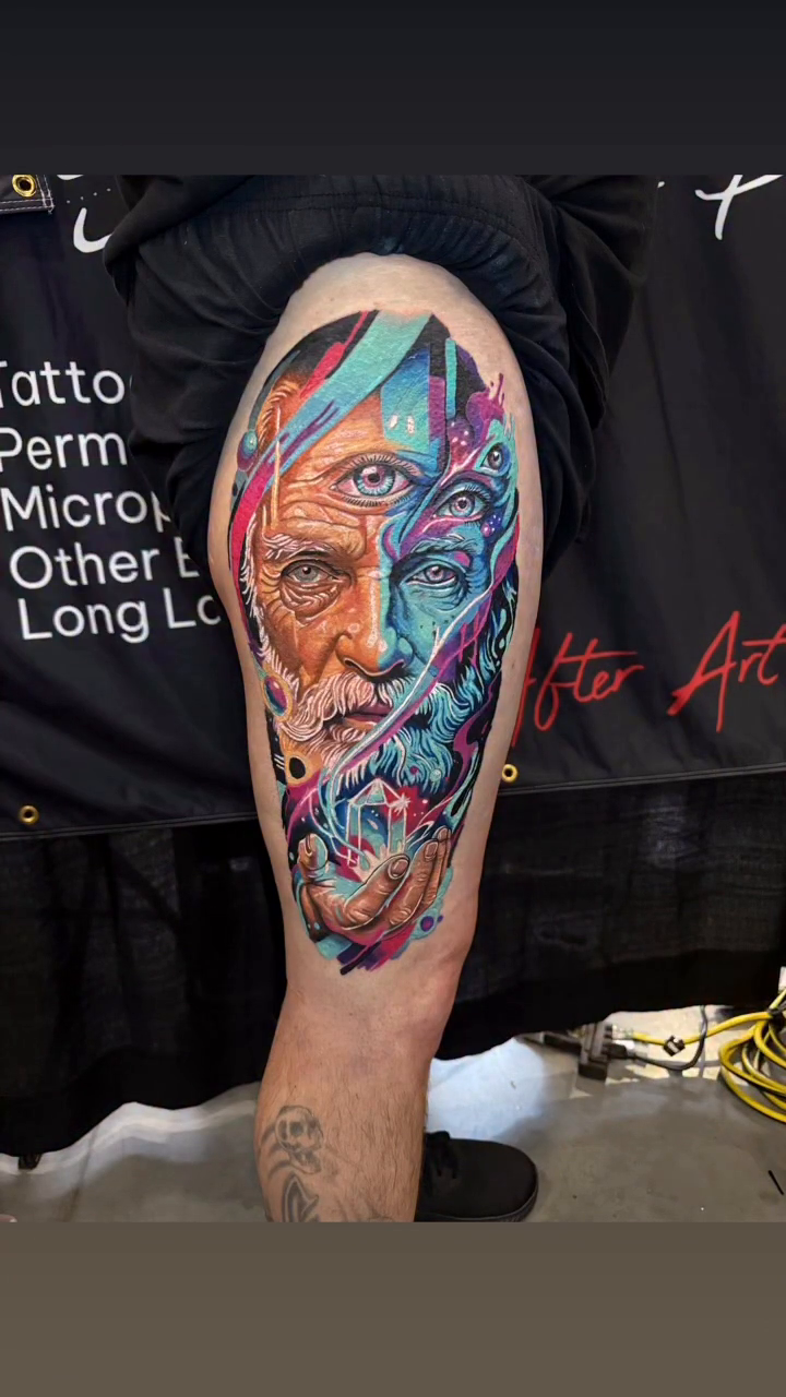 Tattoo by @zac_inkd — realism, trash_polka