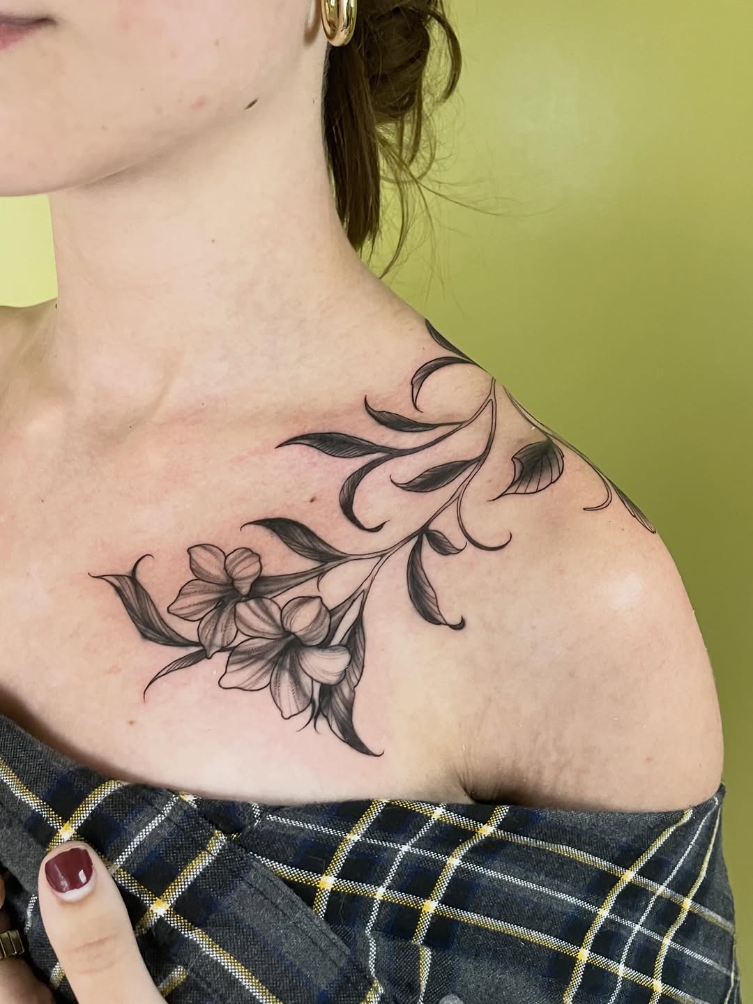 Tattoo by @erinhainestattoos — fine_line, black_and_grey