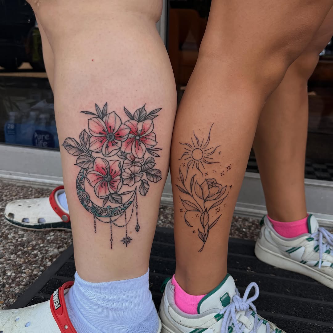 Tattoo by @ericarose_tattoos β fine_line, black_and_grey